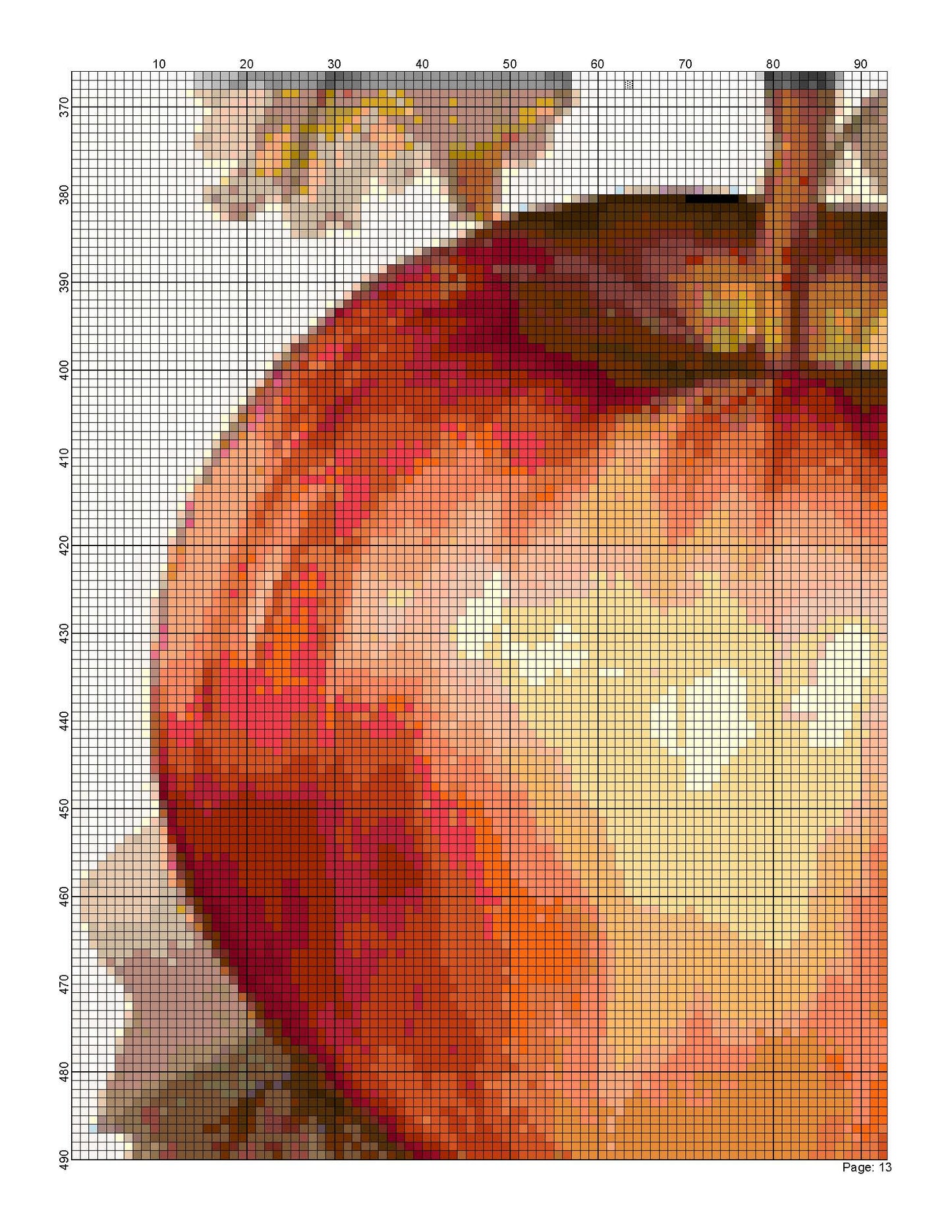 Counted Cross Stitch patterns/ Autumn Flower/ Flowers 156