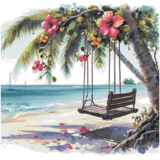 Beach Swing/ Cross Stitch Patterns/ Sweet Home 131