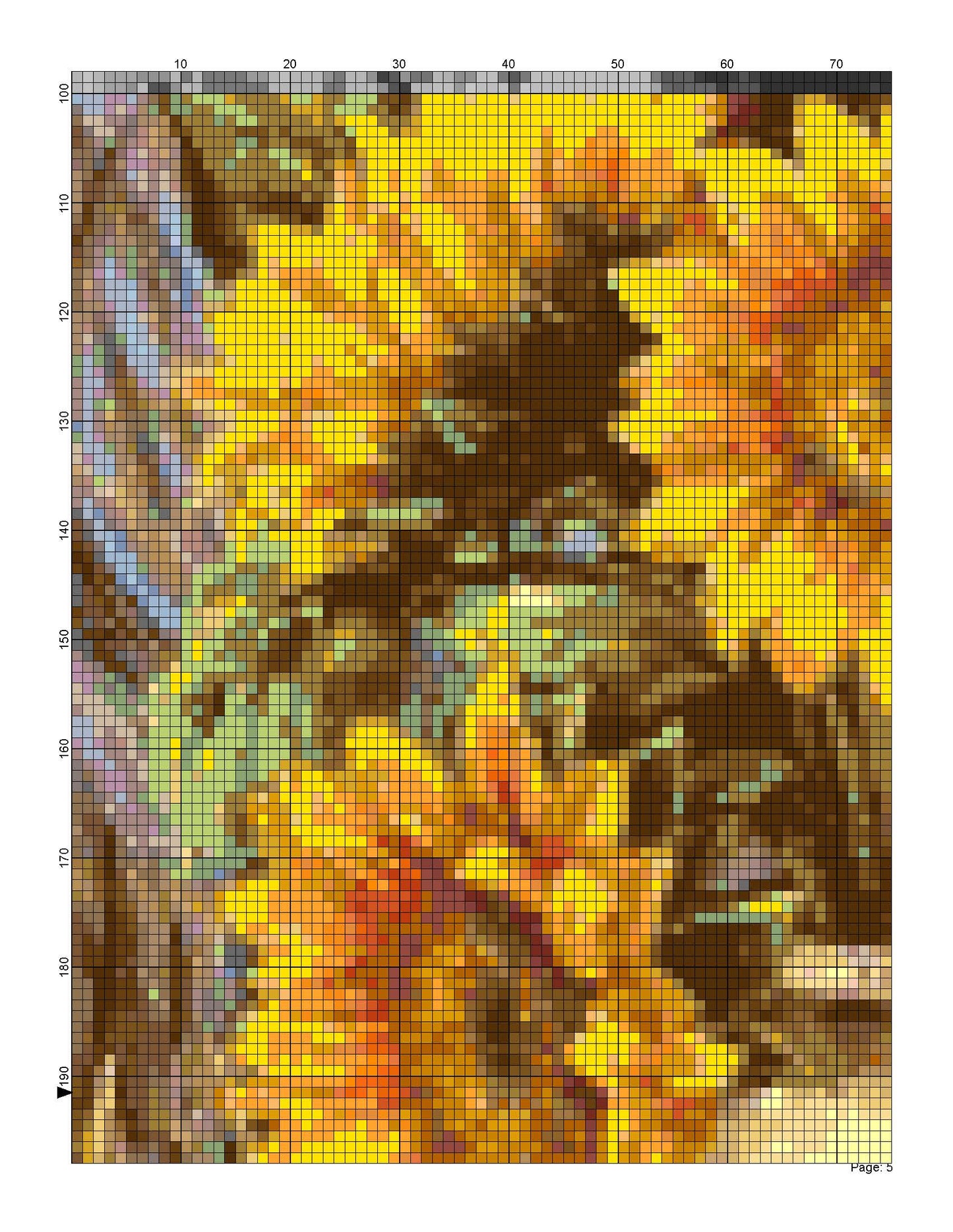 Counted Cross Stitch patterns/ Bountiful Harvest/ Flowers 154