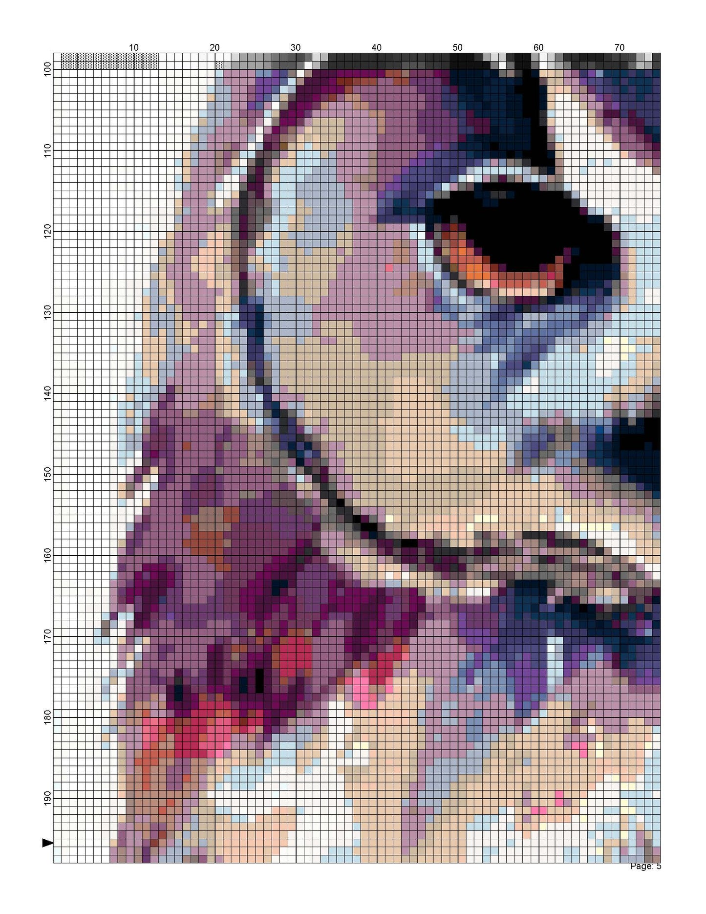 Brightly Colored Owls/ Counted Cross stitch Patterns/ Animals 162