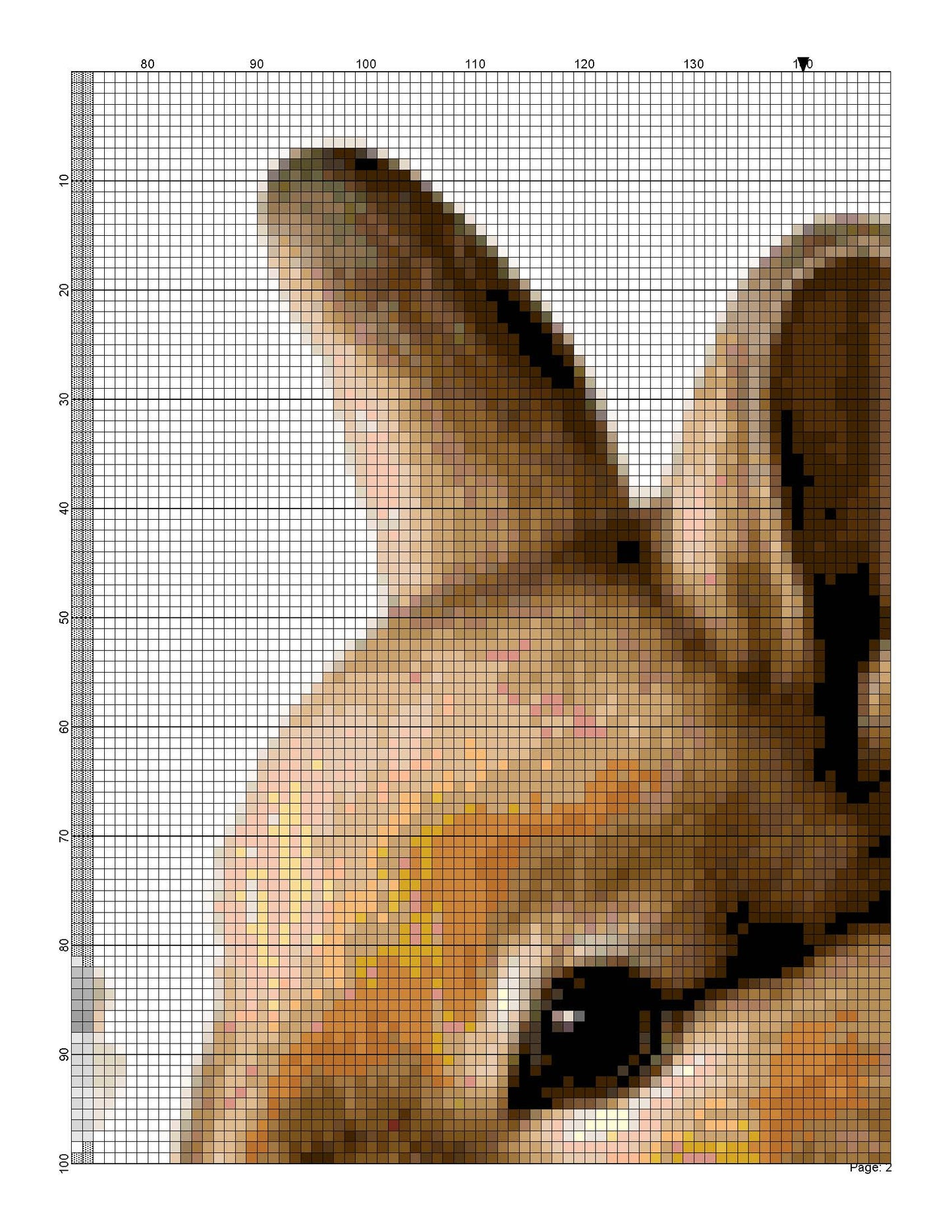 Counted Cross Stitch patterns/ Bunny and Eggs Basket/ Easter 9