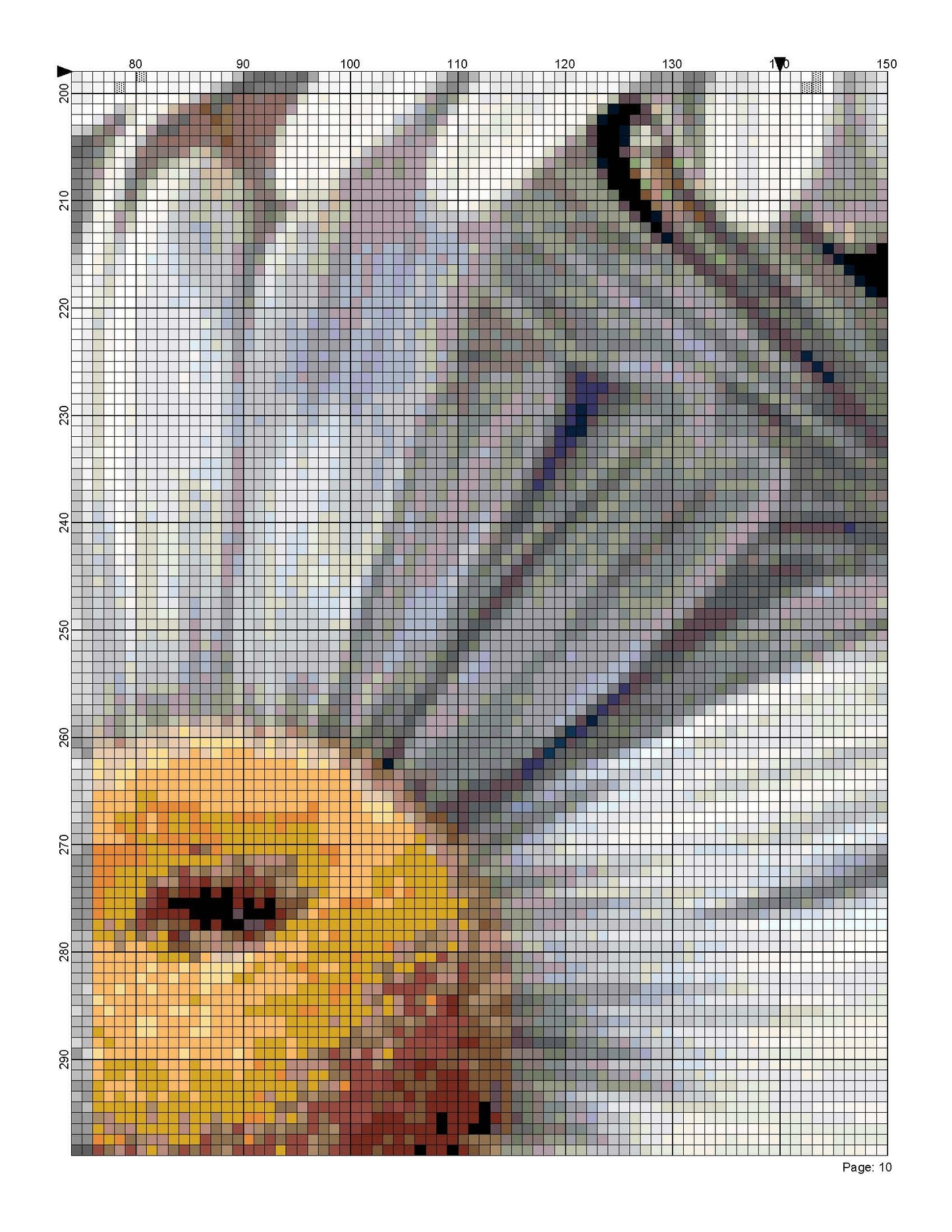 Counted Cross Stitch patterns/ Butterfly And Daisy/ Flowers 159