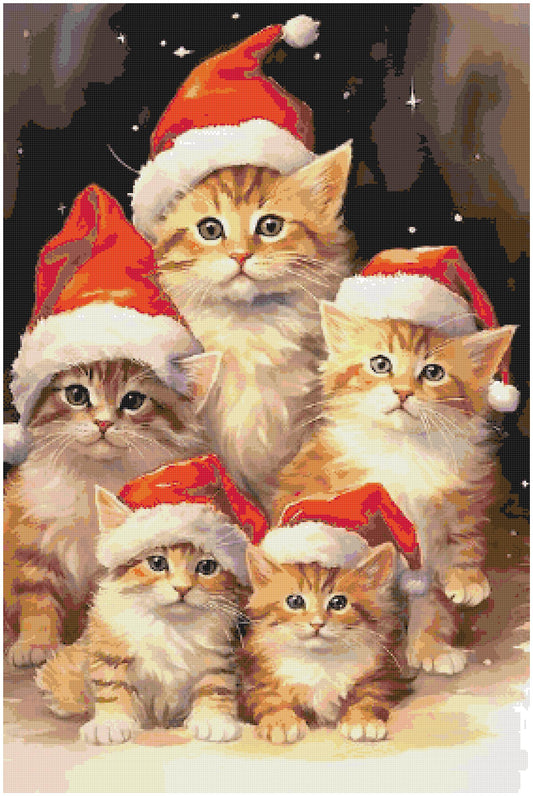 Counted Cross Stitch patterns/ Christmas Cats/ Animals 173