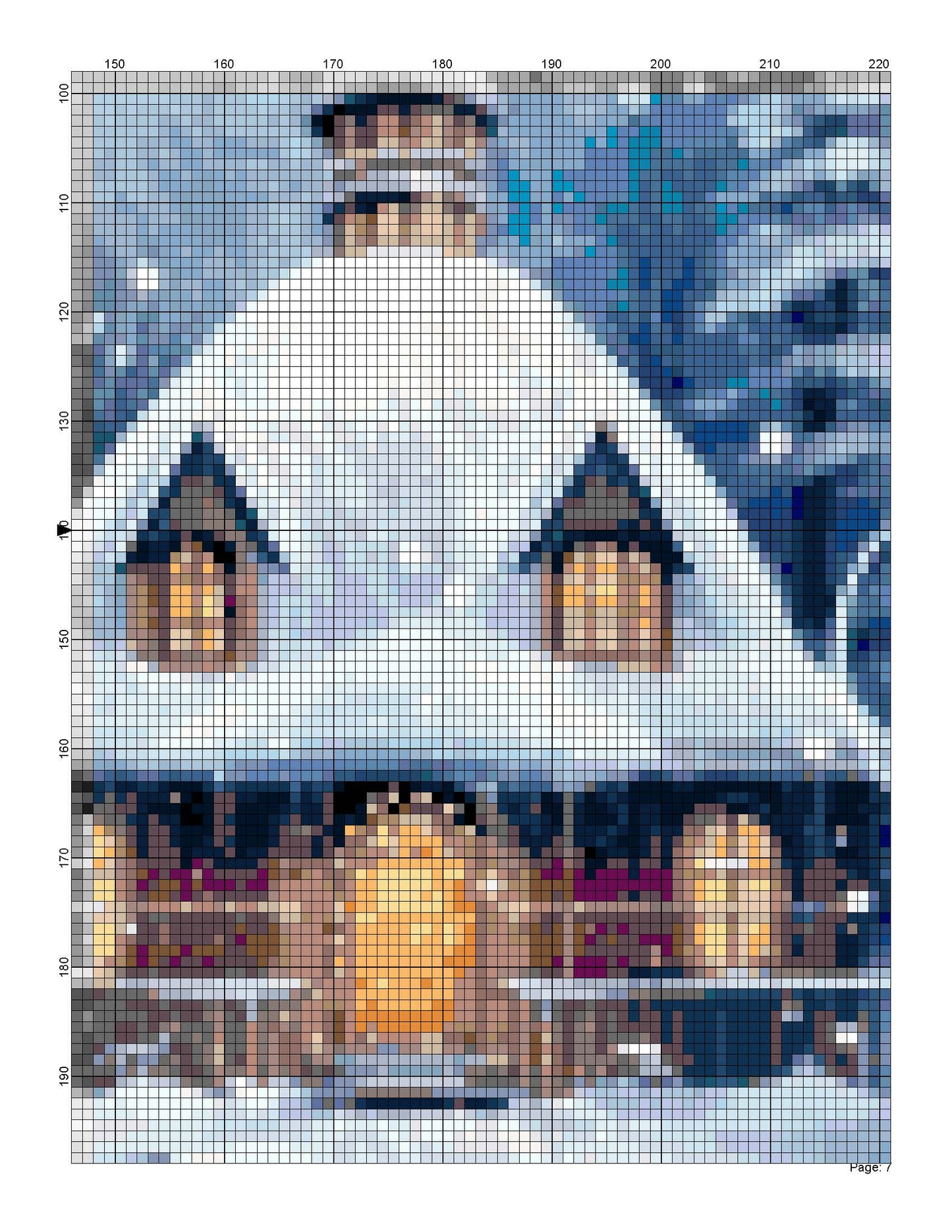 Counted Cross Stitch patterns/ Christmas Cottage Wreath/ Christmas 5