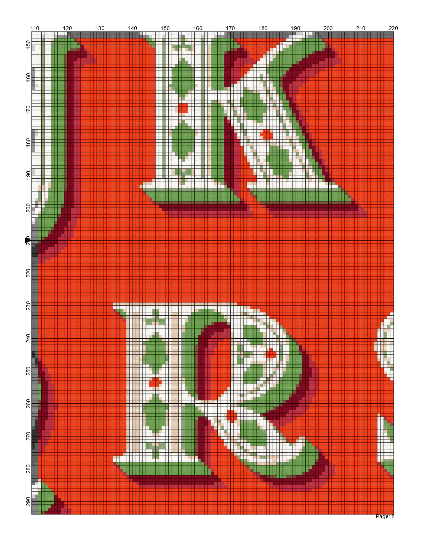 Christmas Alphabet/ Cross Stitch patterns PDF/ Cross Stitch Alphabet Patterns 19