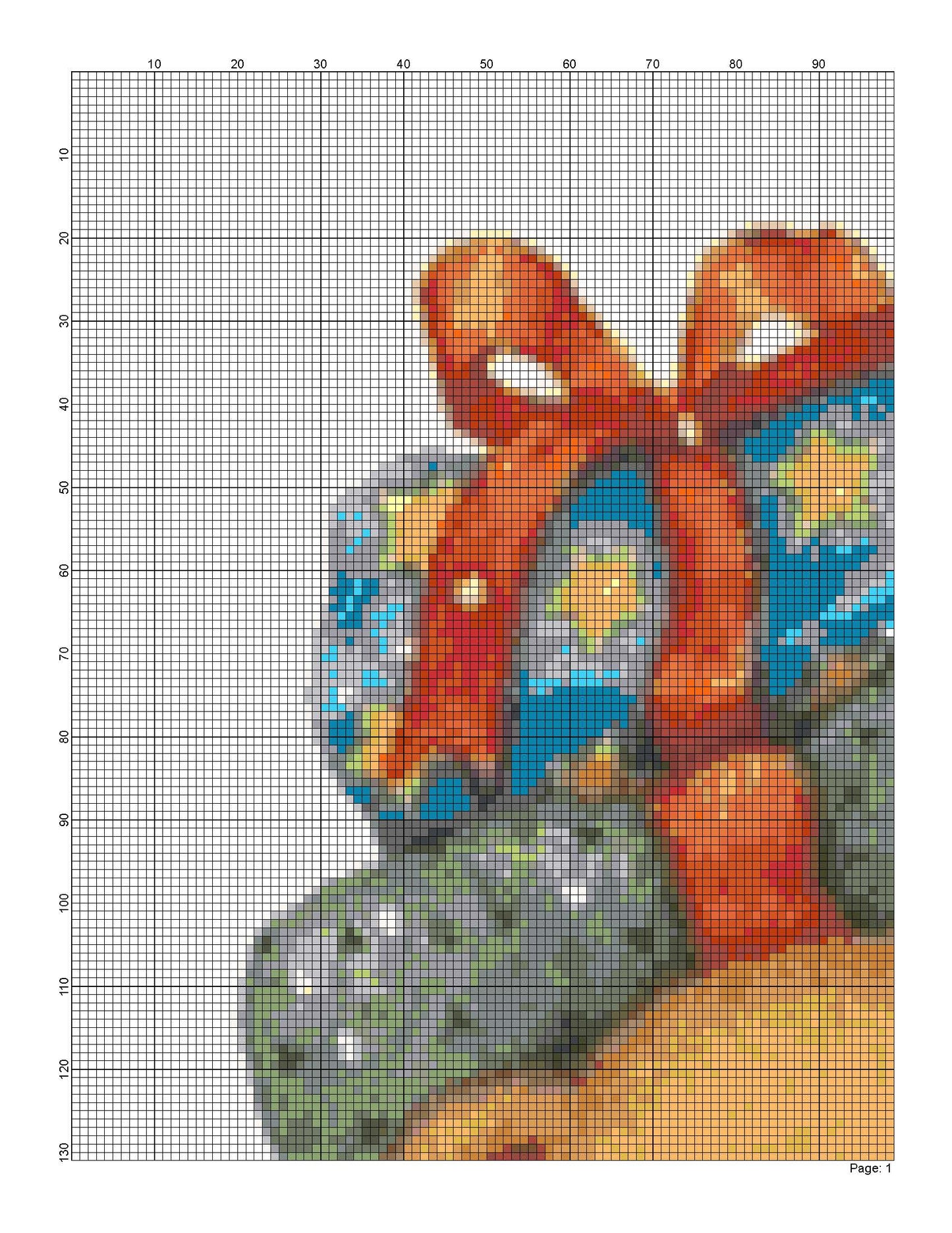 Counted Cross Stitch patterns/ Christmas Gifts and Teddies Car/ Christmas 8