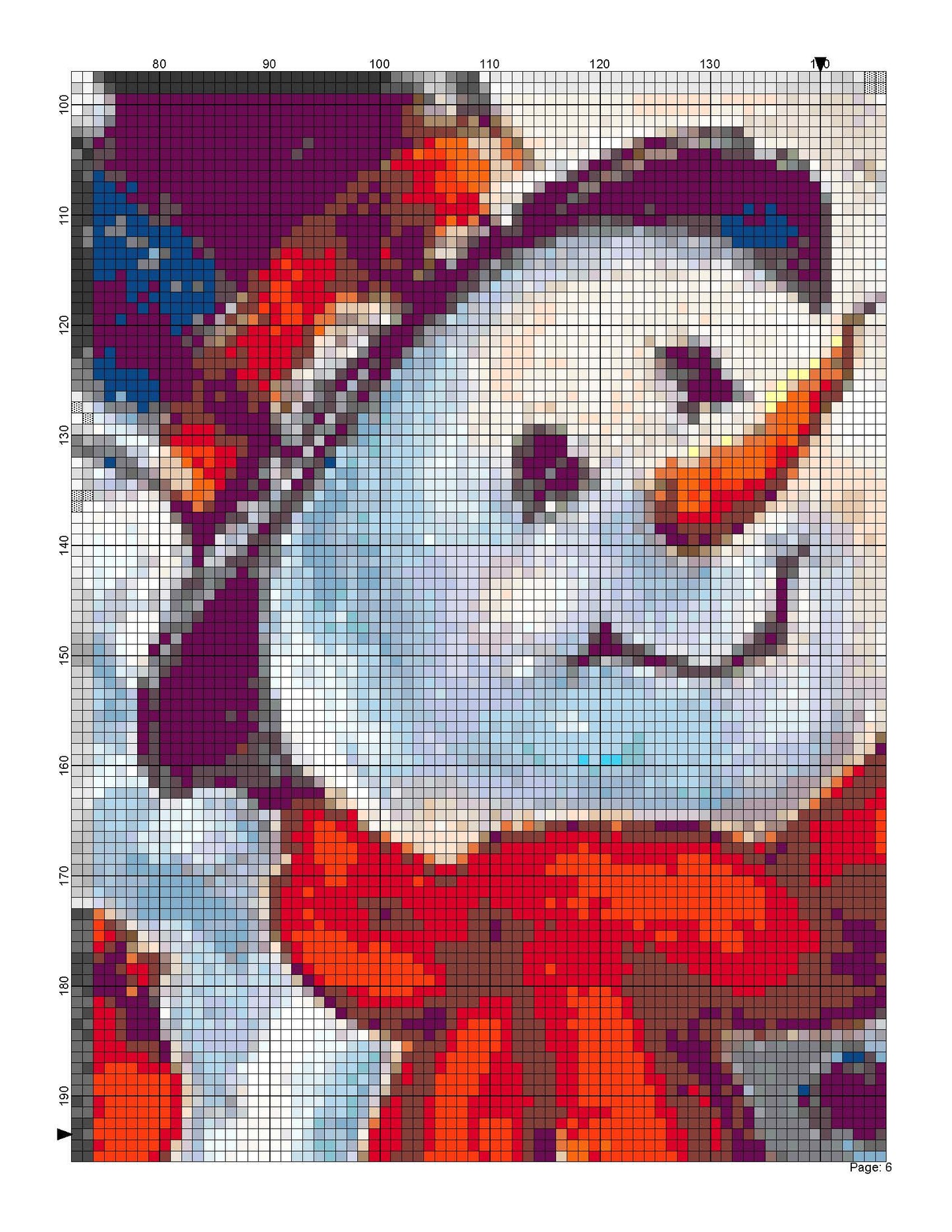 Counted Cross Stitch patterns/ Christmas Snowman and Birds 20