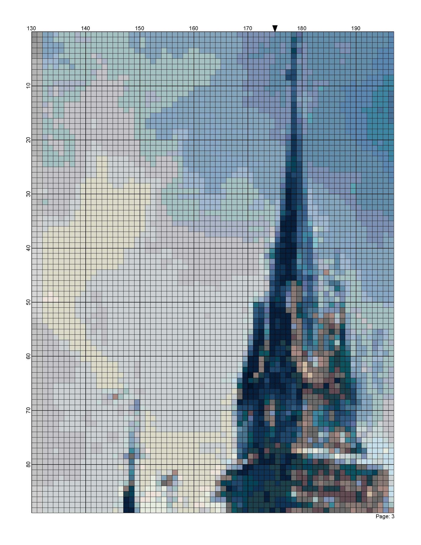 Counted Cross Stitch patterns/ Clouds full Coverage/ Dream Home 116