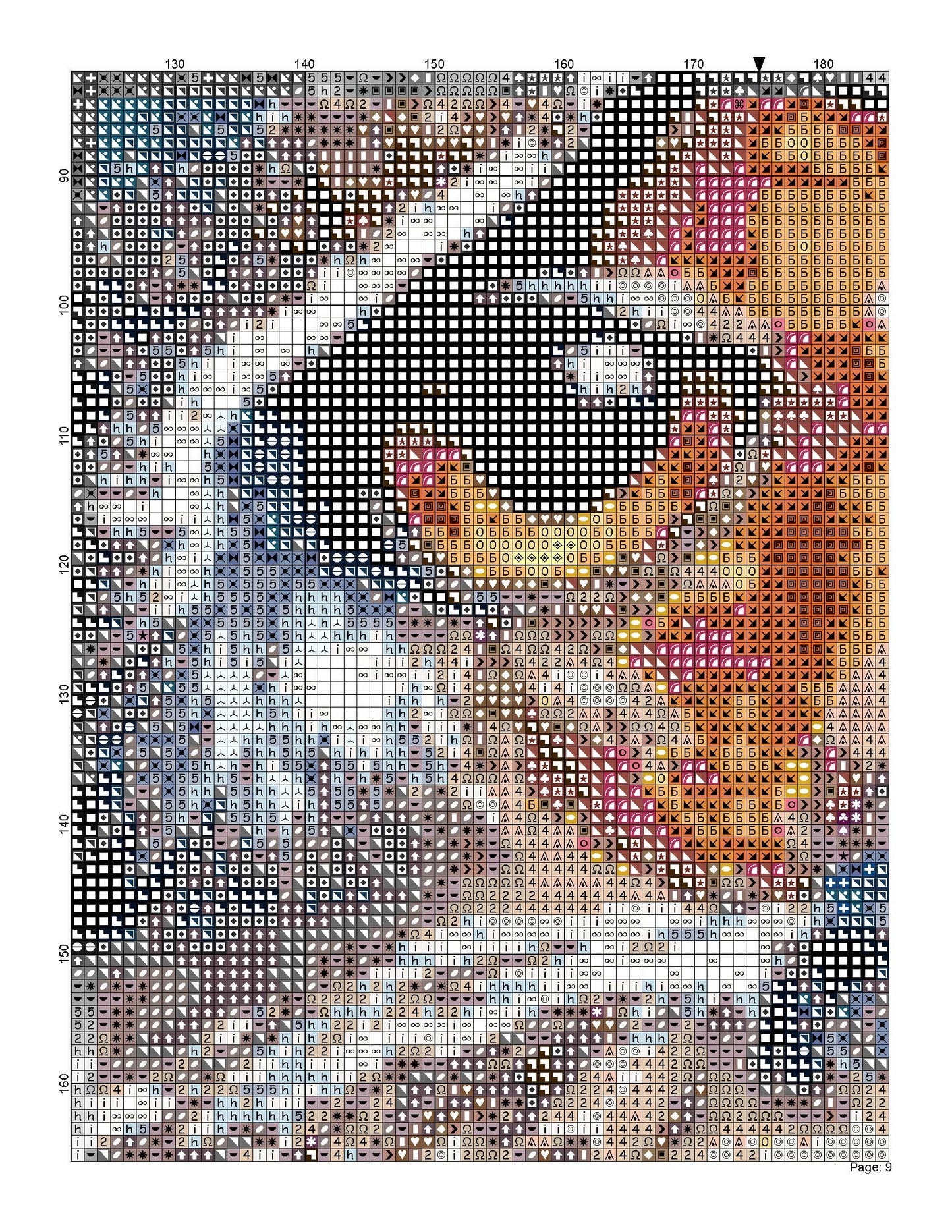 Colorful Owl/ Cross Stitch patterns PDF/ Animals 149