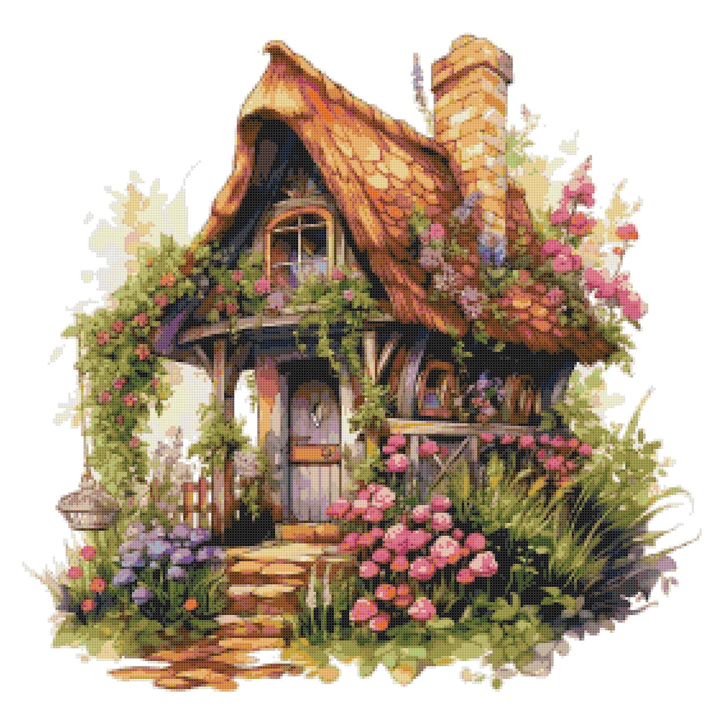 Cozy Flowers Garden/ Cross Stitch Patterns/ Sweet Home 148