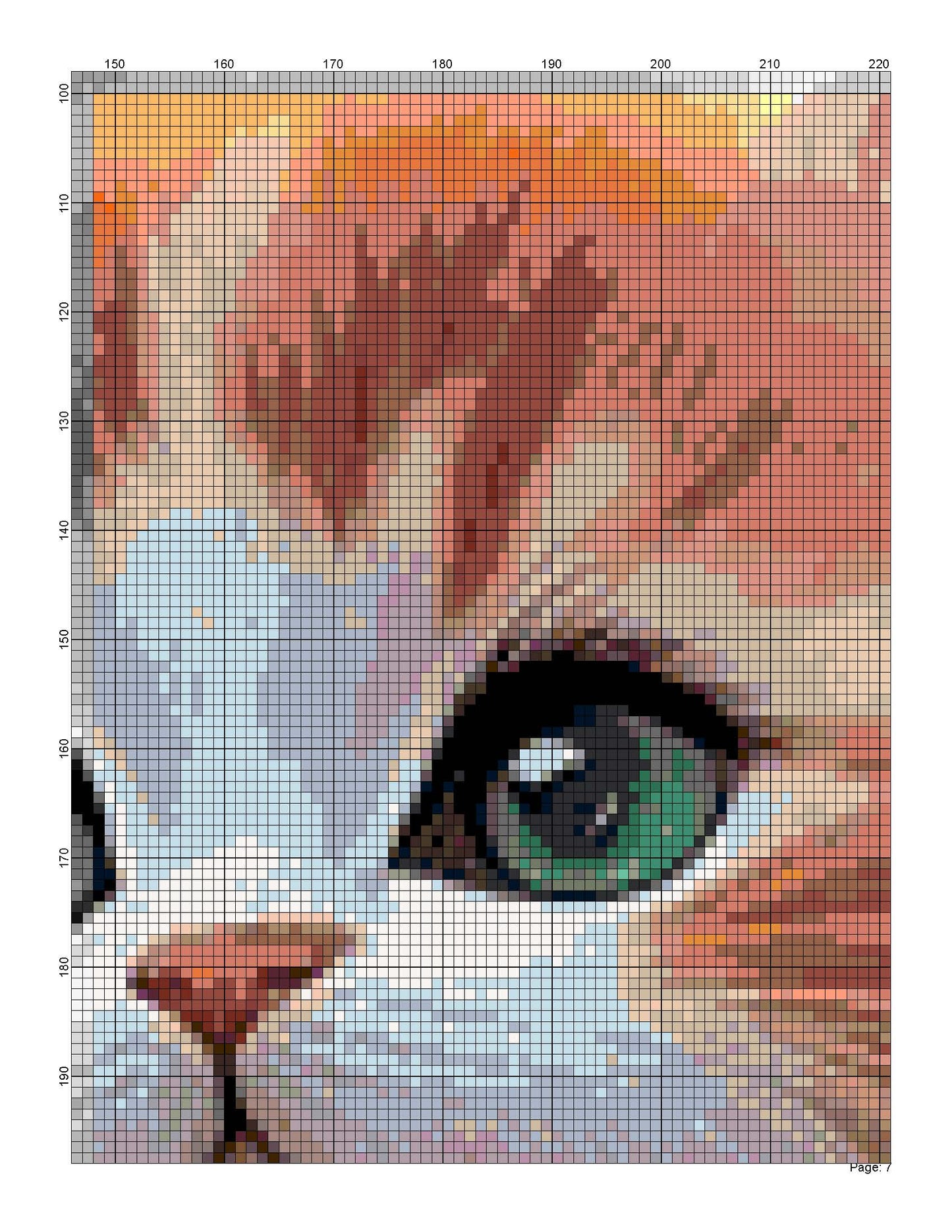 Cute Cats with Flowers/ Counted Cross stitch Patterns/ Animals 161