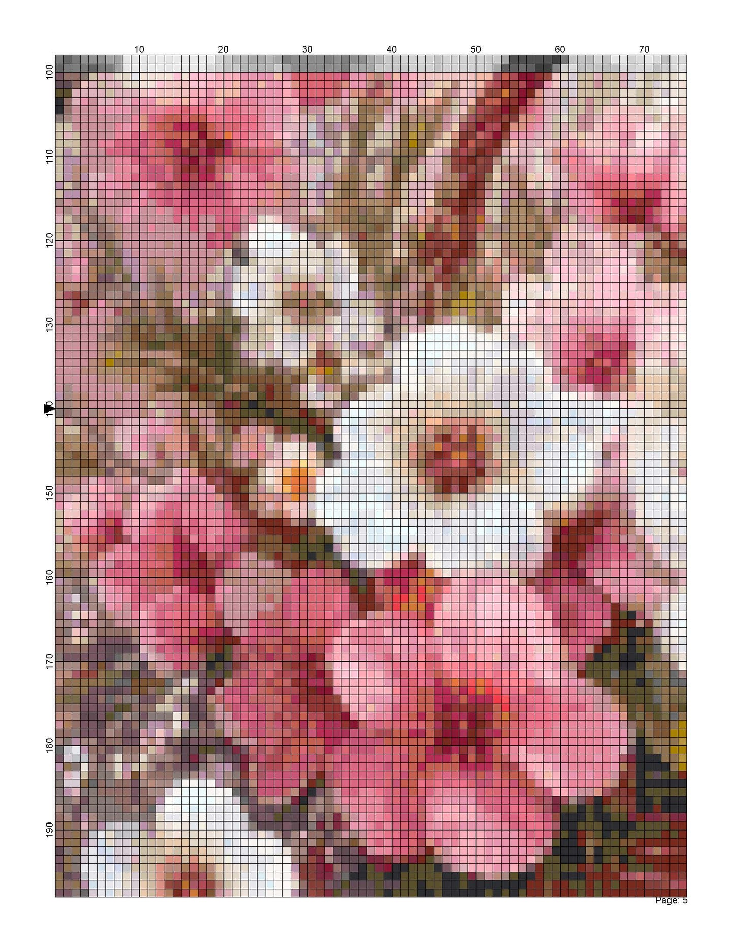 Counted Cross Stitch patterns/ Eggs and Flowers/ Easter 17