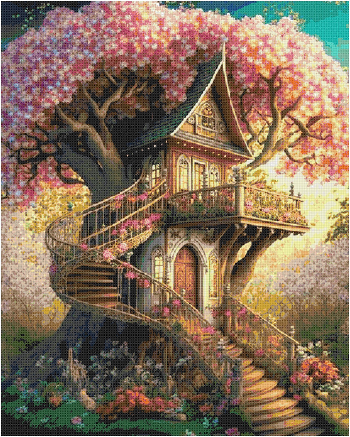 Counted Cross Stitch patterns/ Fairy Sweet Home/ Dream Home 101