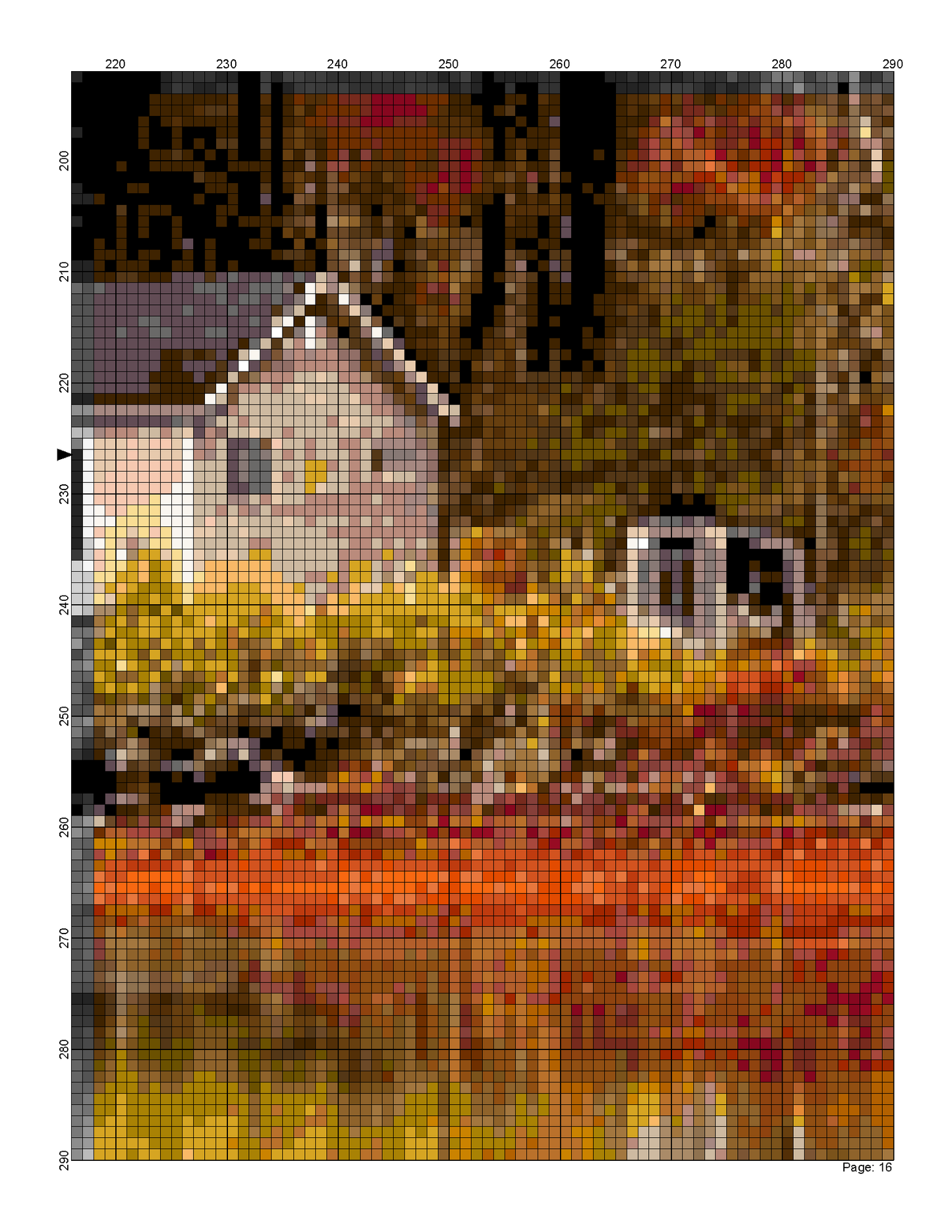 Fall Autumn Landscape/ Counted Cross stitch Patterns/ Nature 140