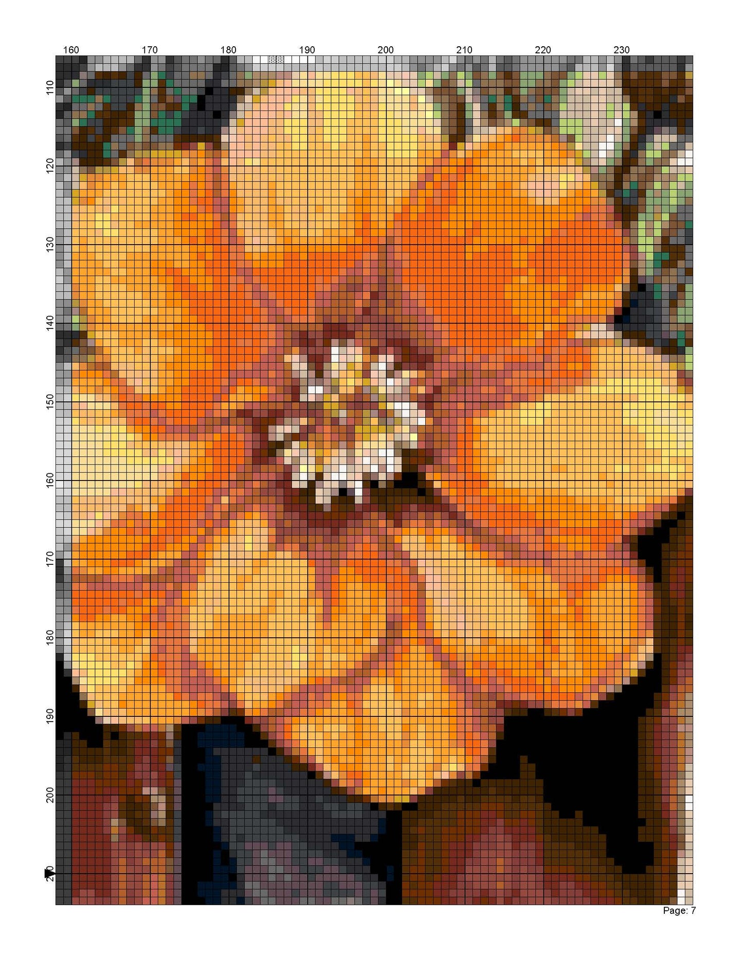 Counted Cross Stitch patterns/ Flower Boots/ Flowers 150