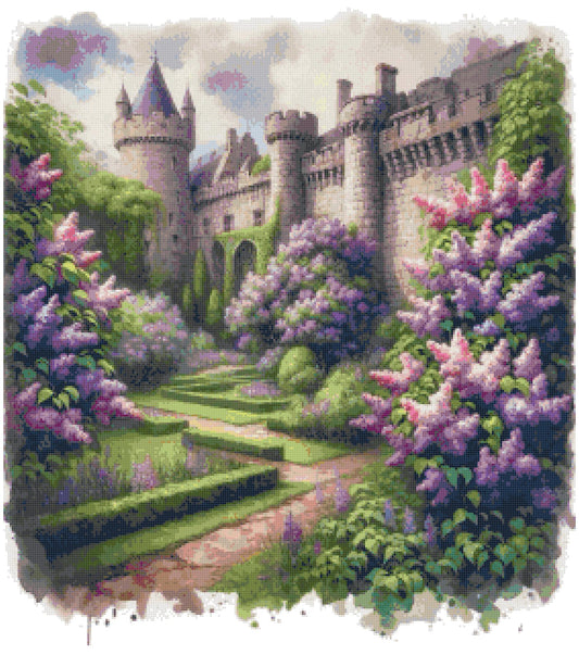 Counted Cross Stitch patterns/ Flowers Castle/ Dream Home 120