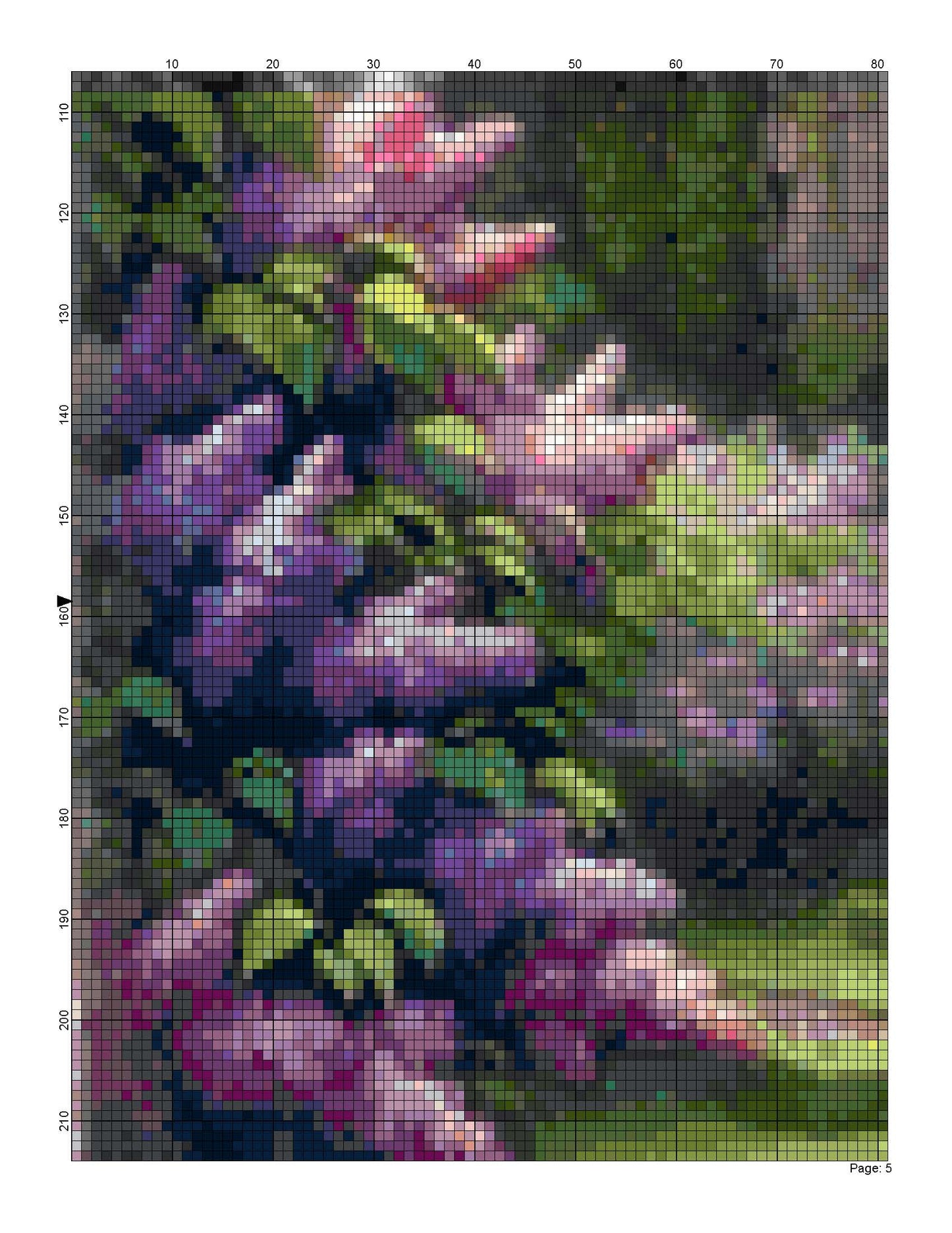 Counted Cross Stitch patterns/ Flowers Castle/ Dream Home 120