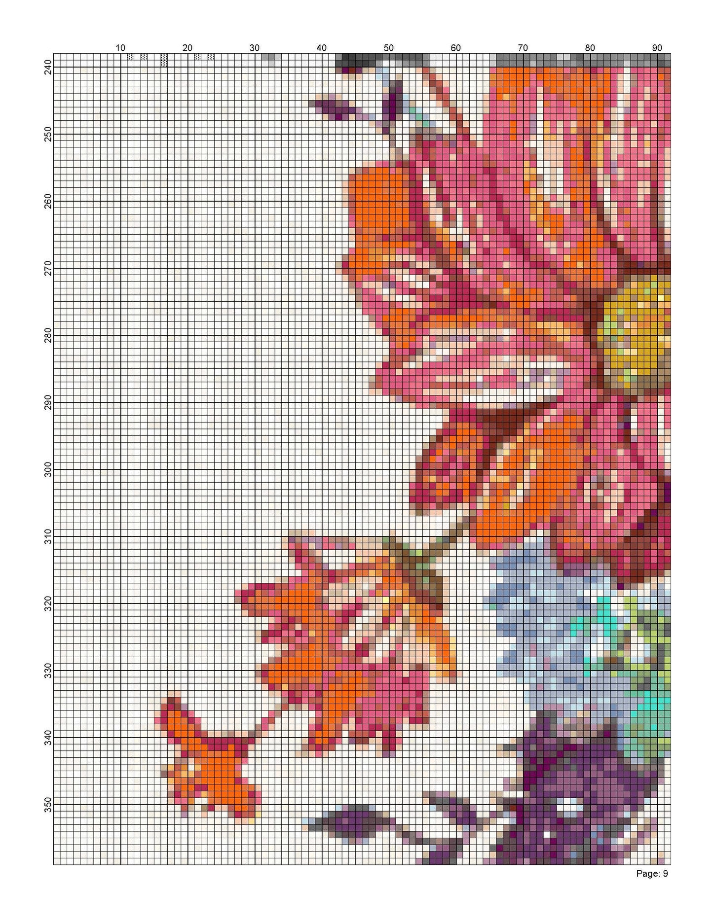 Counted Cross Stitch patterns/ Flowers Dog/ Animals 178