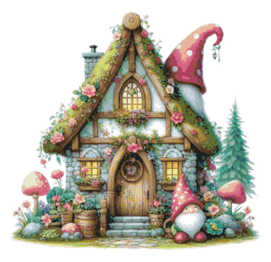 Counted Cross Stitch patterns/ Gnome House/ Dream Home 117