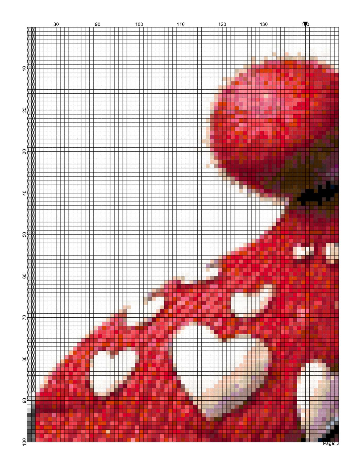 Counted Cross Stitch patterns/ Gnome Hearts and Flowers/ valentine's day 18