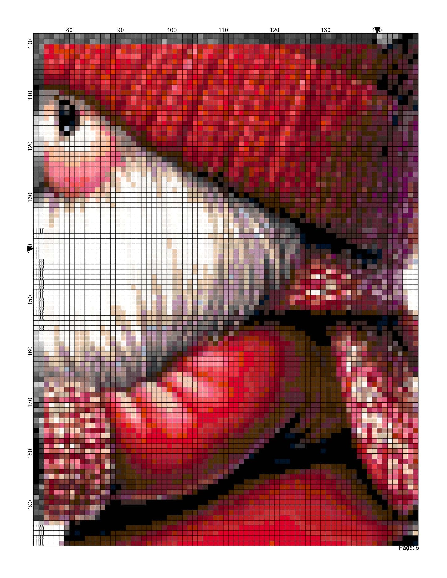 Counted Cross Stitch patterns/ Gnome Hearts and Flowers/ valentine's day 18