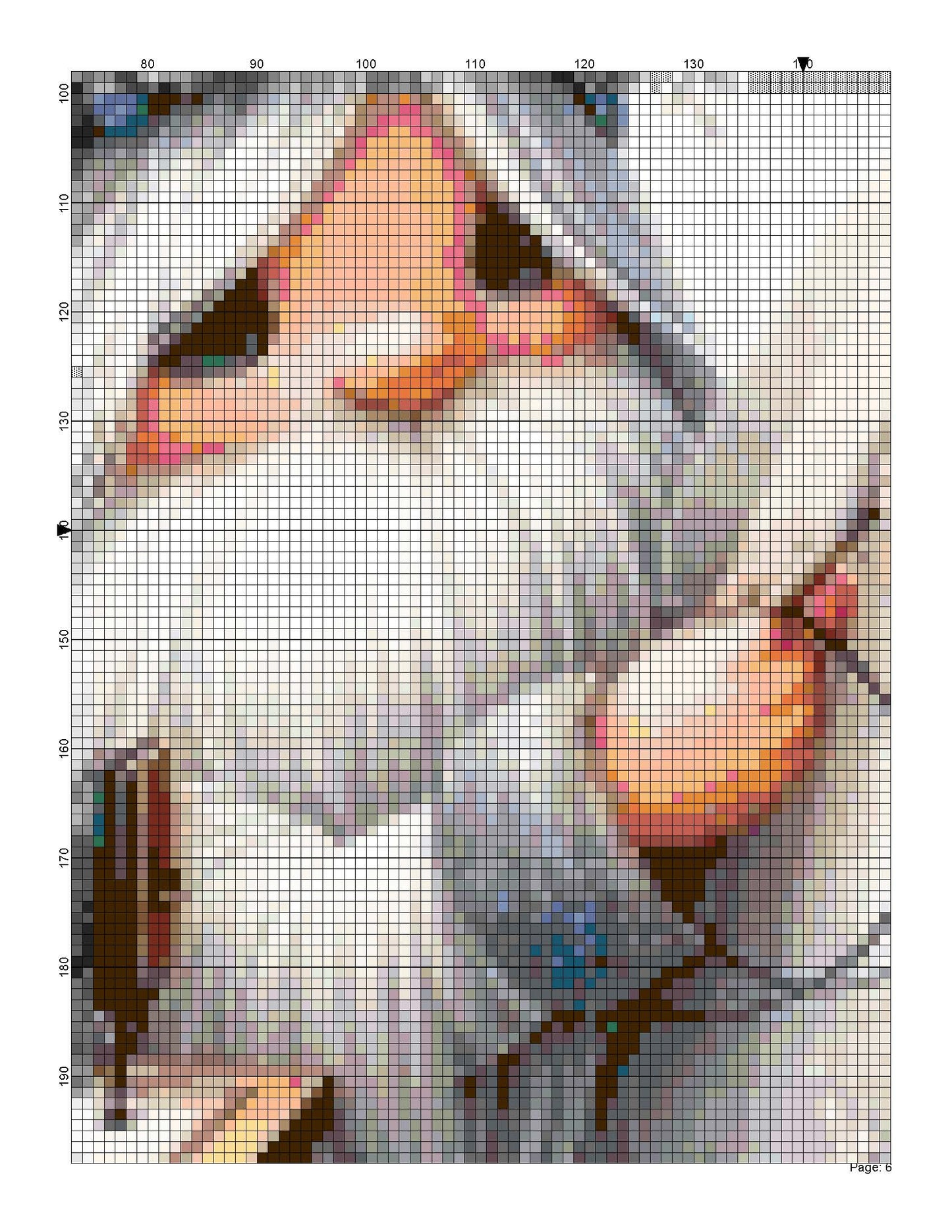 Counted Cross Stitch patterns/ Gnome Sew a dress/ Dream Home 109