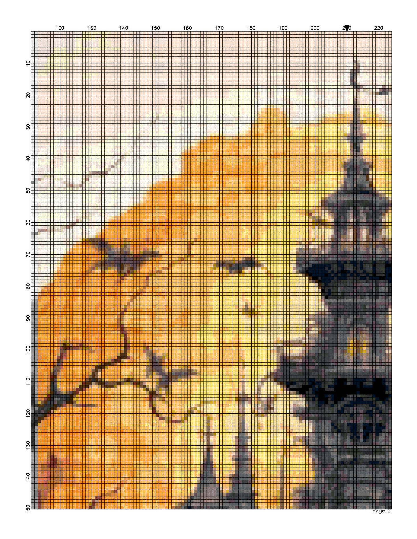 Counted Cross Stitch patterns/ Halloween-Pumpkin-Haunted House 44