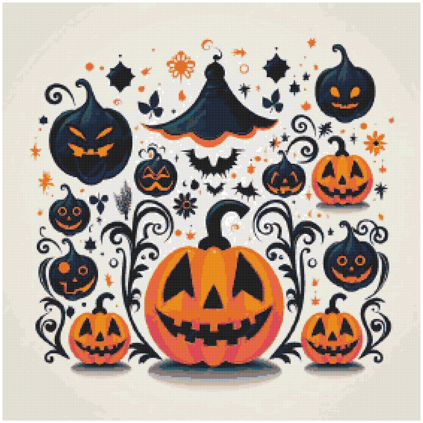 Counted Cross Stitch patterns/ Halloween Elements 46