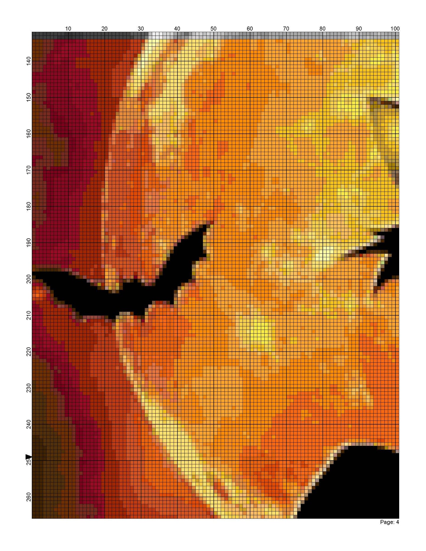 Counted Cross Stitch patterns/ Black Cat and pumpkin/ Halloween 38