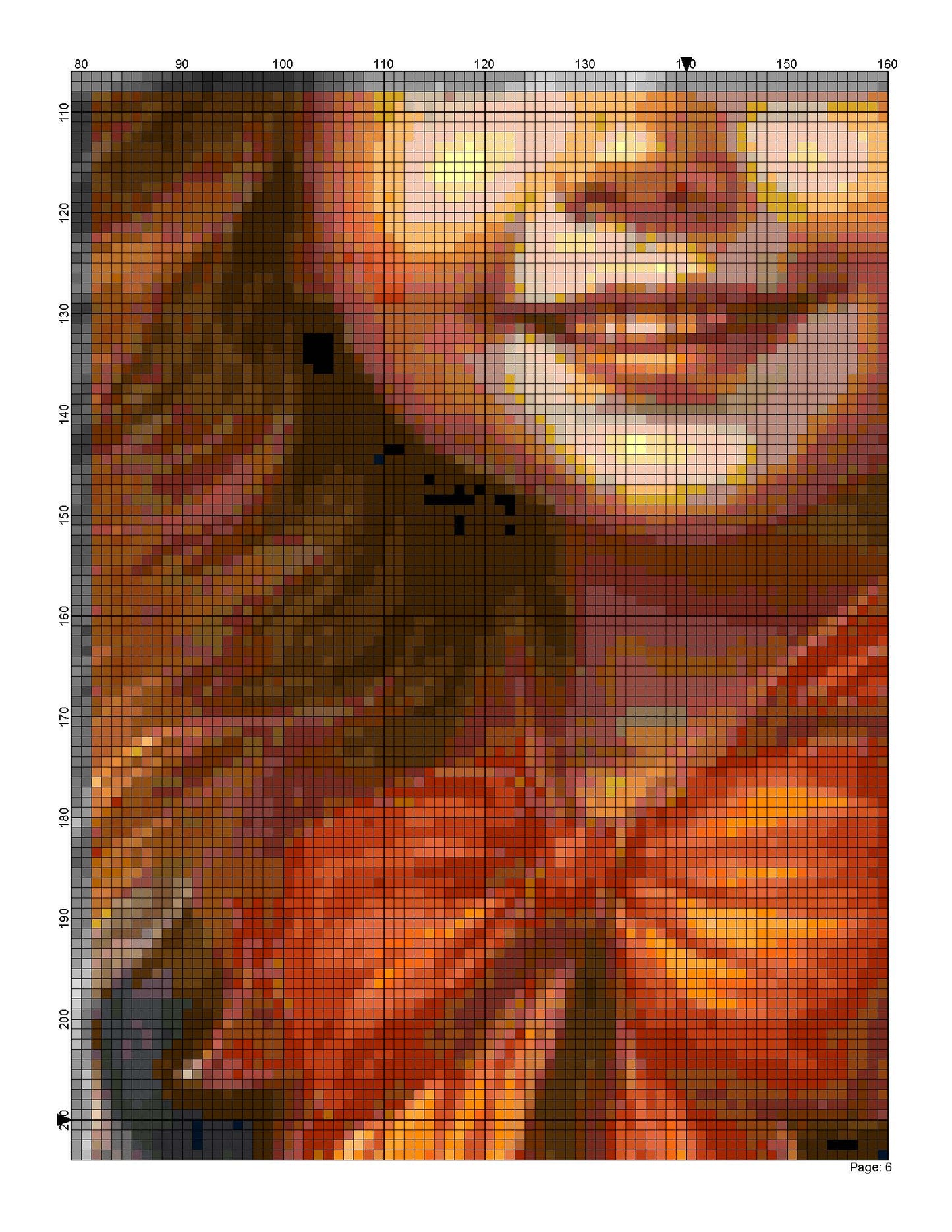 Counted Cross Stitch patterns/ Halloween Beautiful Girl and Pumpkins/ Halloween 53