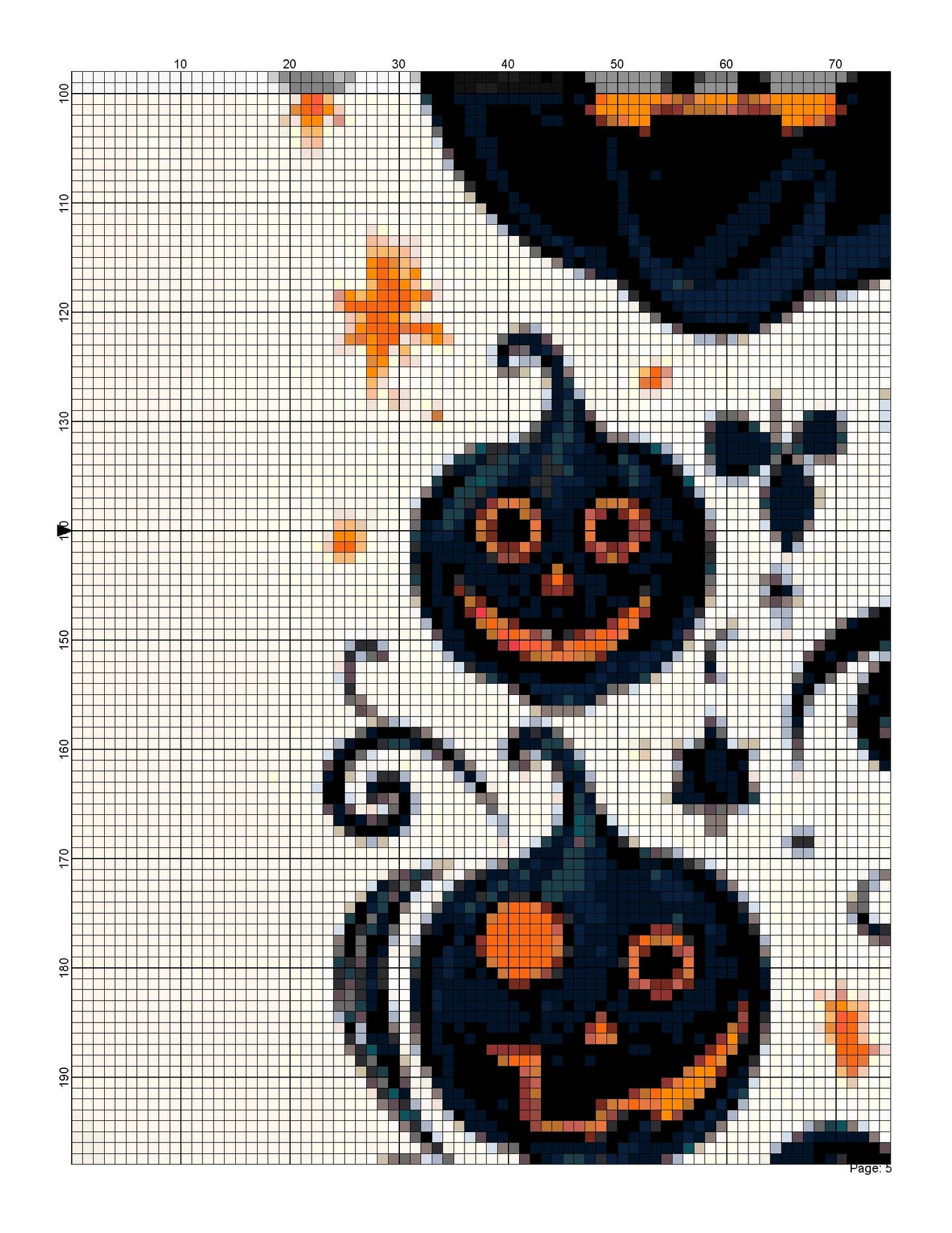 Counted Cross Stitch patterns/ Halloween Elements 46