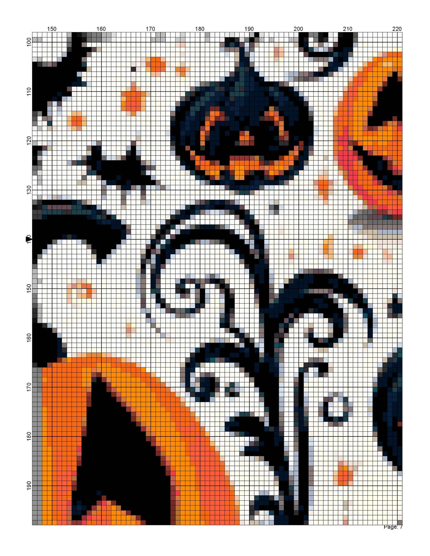 Counted Cross Stitch patterns/ Halloween Elements 46