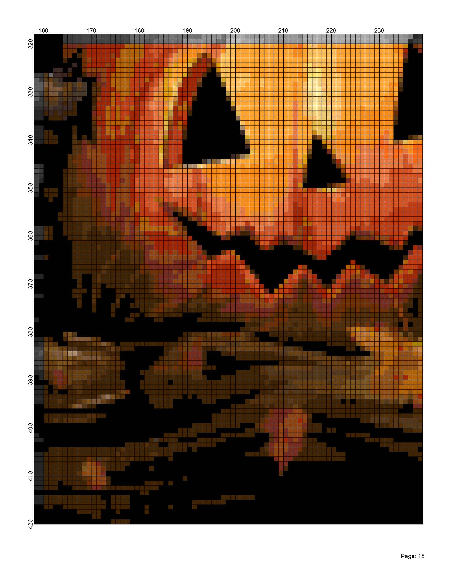 Counted Cross Stitch patterns/ Halloween Ghost, Pumpkins/ Halloween 52