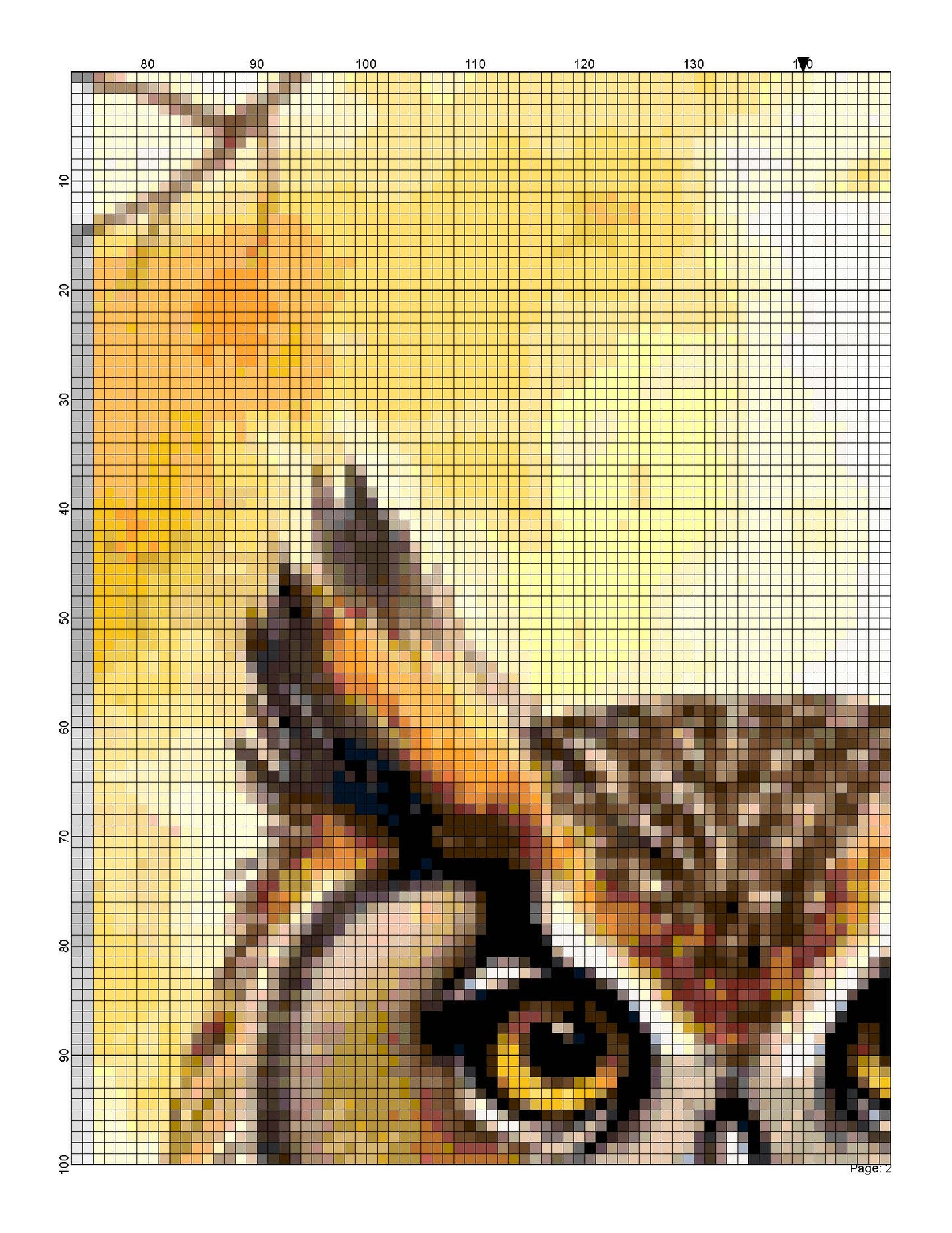 Counted Cross Stitch patterns/ Halloween Owl/ Animals 166