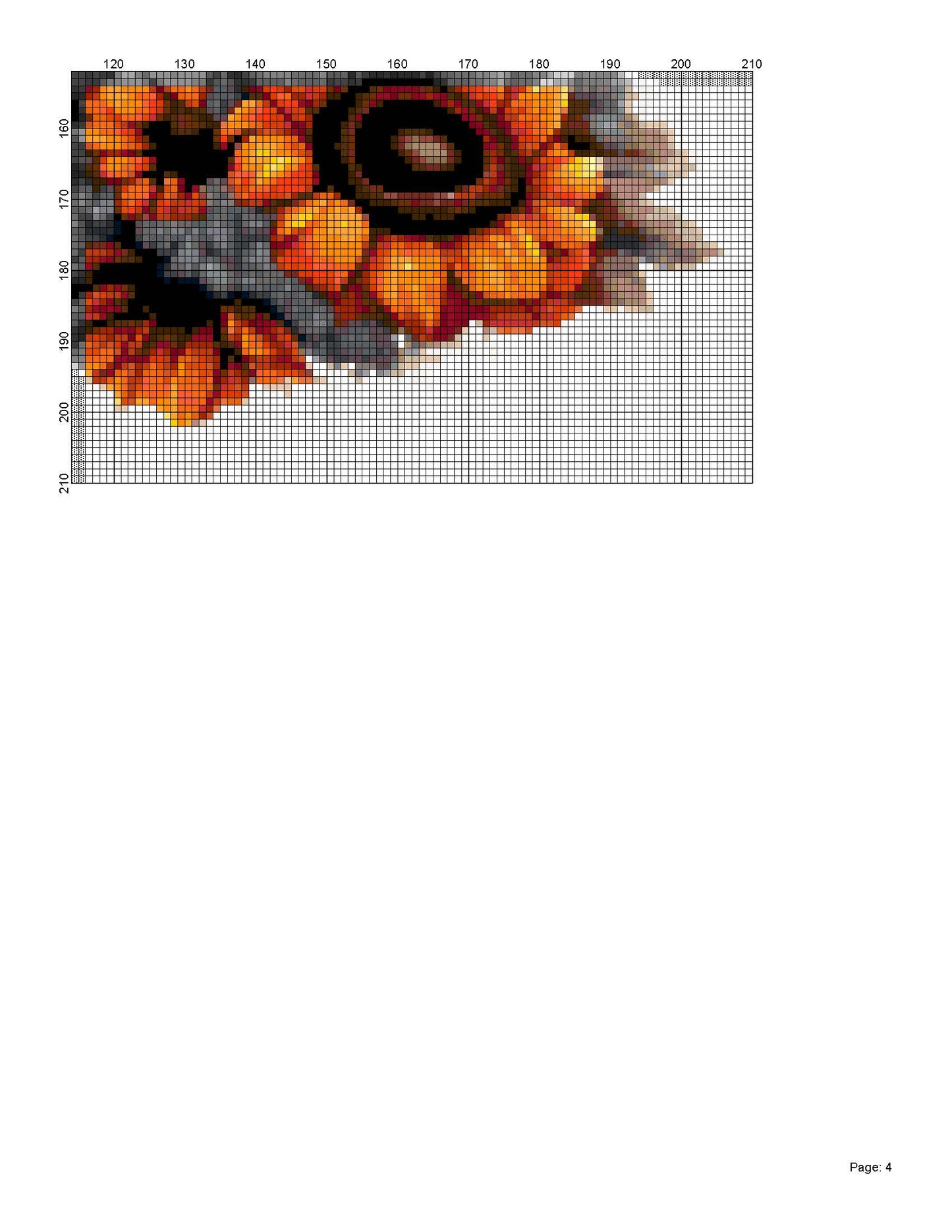 Thanksgiving cross stitch patterns/ Pumpkin Sunflowers Halloween 6