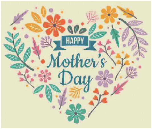 Counted Cross Stitch patterns/ Happy Mother's Day/ Mother's Day 5