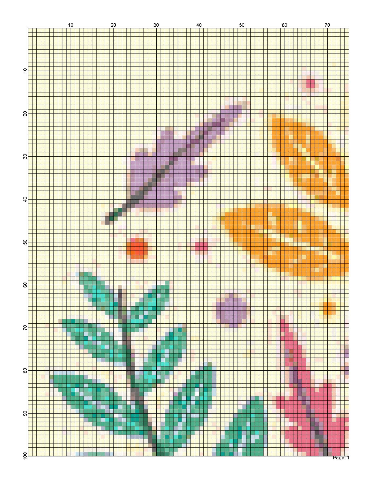 Counted Cross Stitch patterns/ Happy Mother's Day/ Mother's Day 5