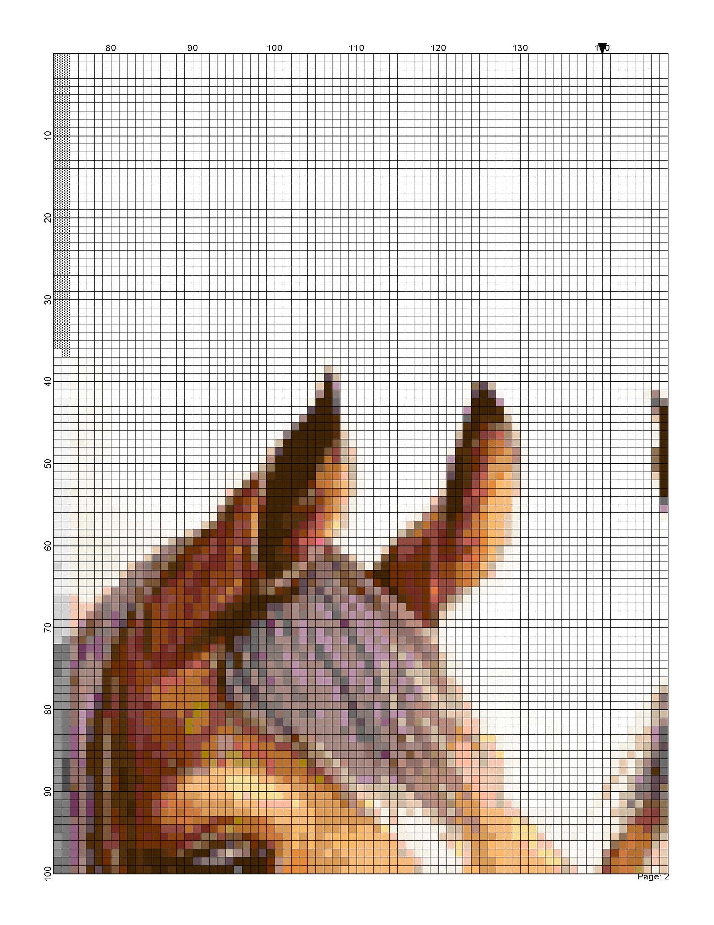 Counted Cross Stitch patterns/ Horses Couple and Flowers/ Valentine's day 31