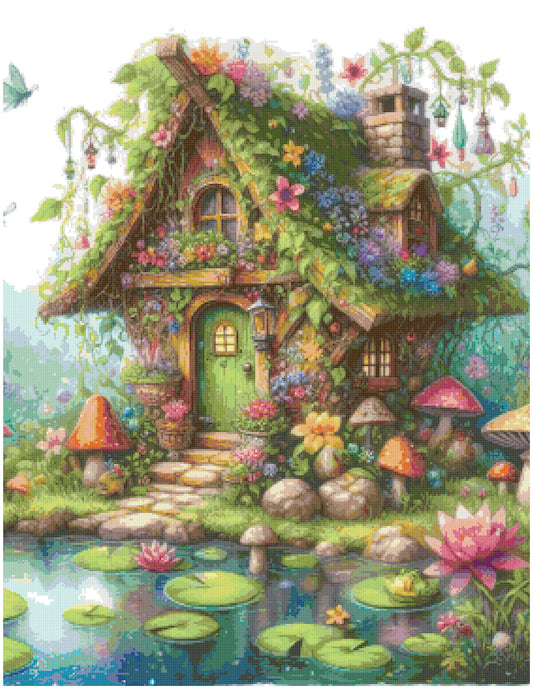 Counted Cross Stitch patterns/ House for Fairies/ Dream Home 129