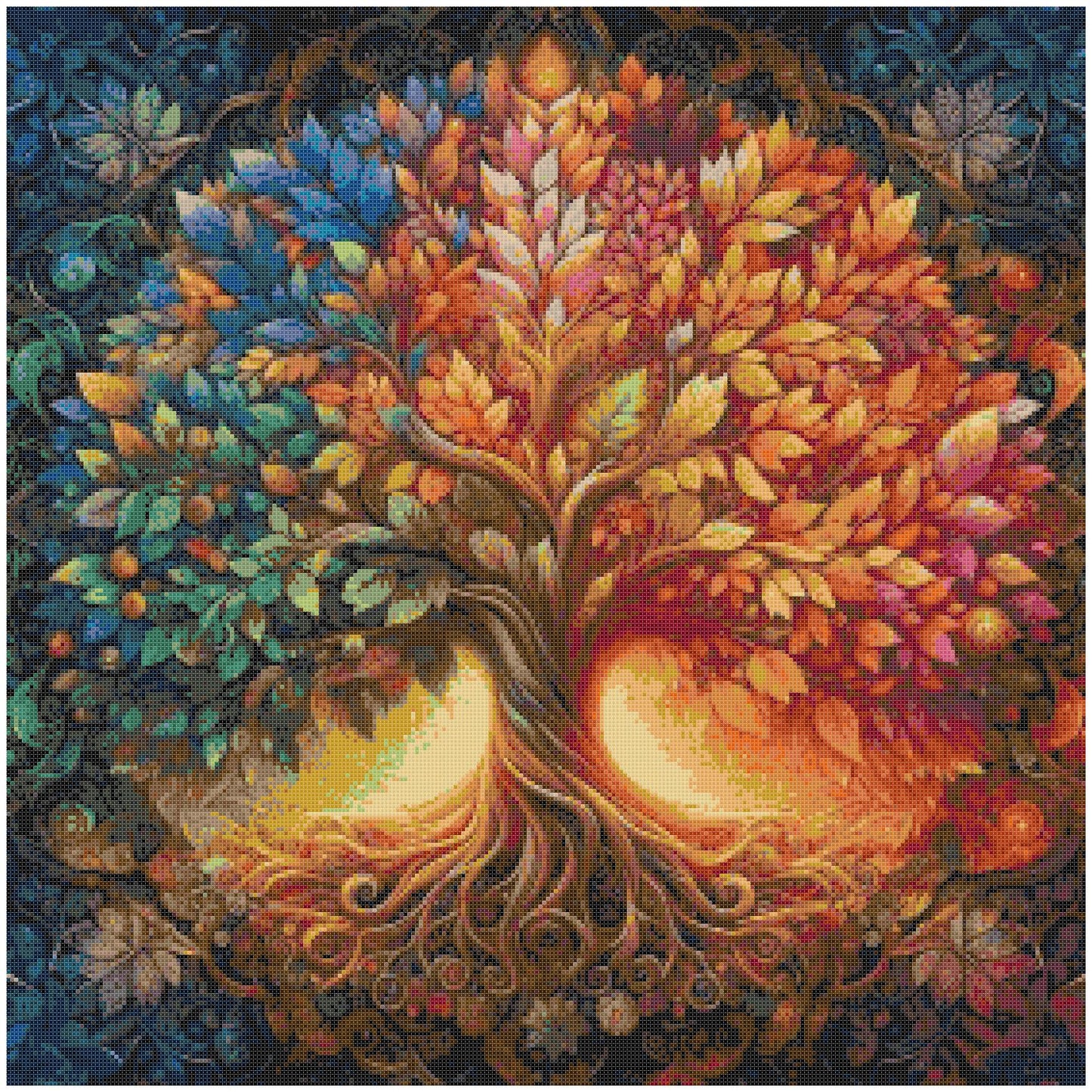 Magic tree/ Cross Stitch Patterns/ Nature 147