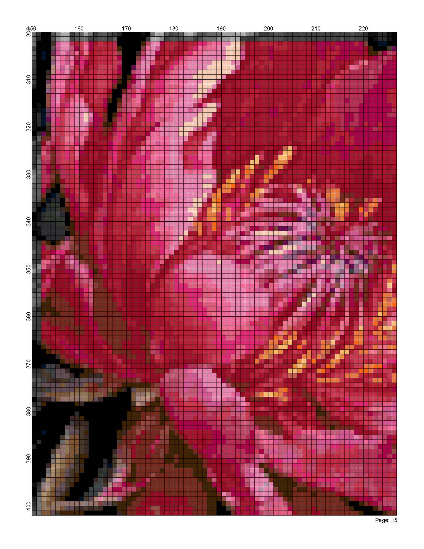 Counted Cross Stitch patterns/ Magic of Flowers 176