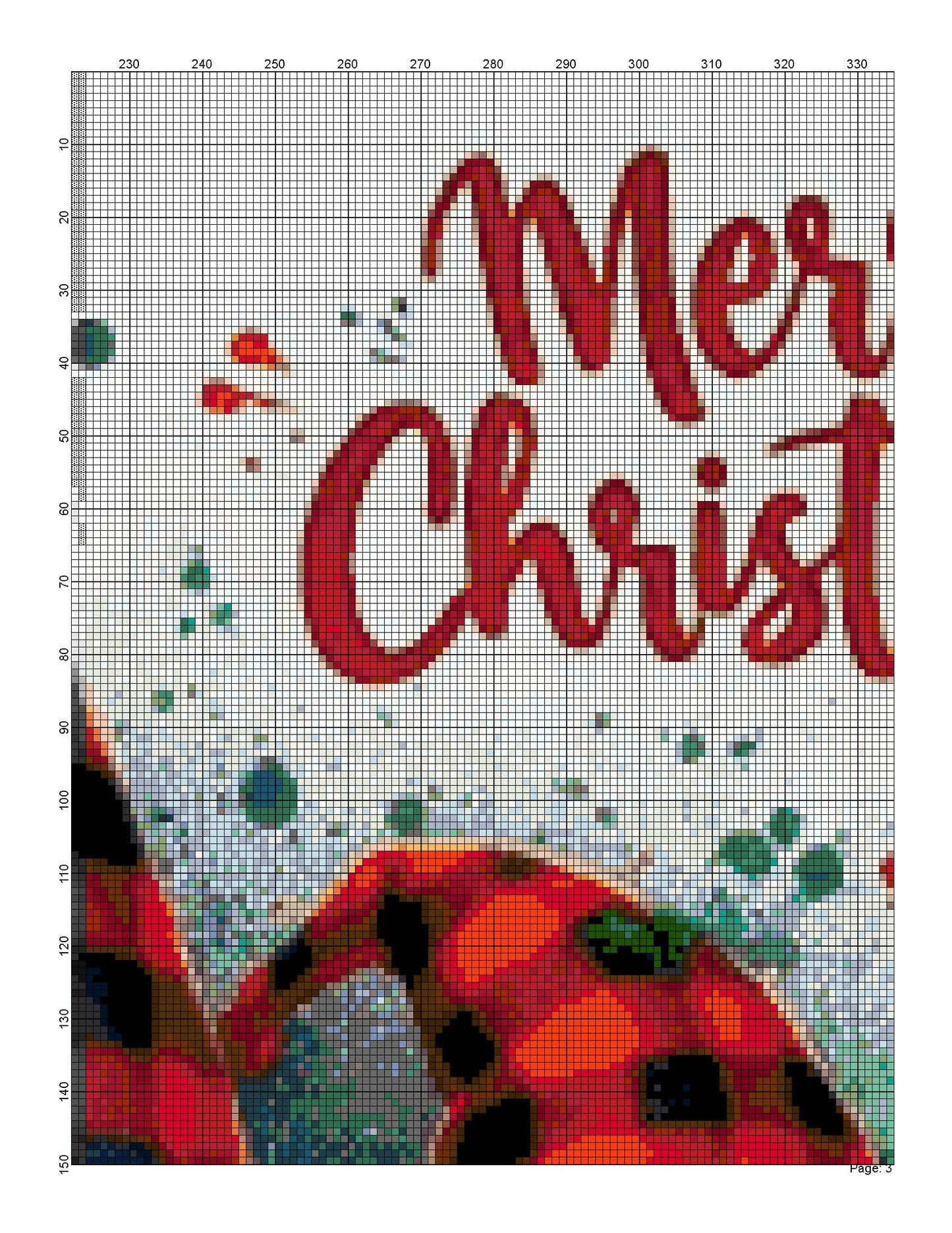 Counted Cross Stitch patterns/ Merry Christmas Gnomes/ Christmas 15