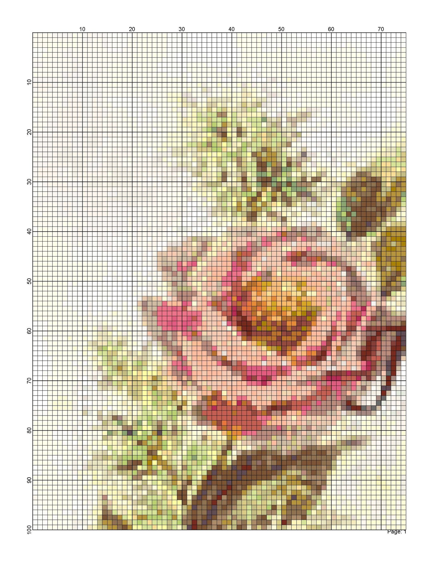 Counted Cross Stitch patterns/ Mother's Poem/ Mother's Day 2