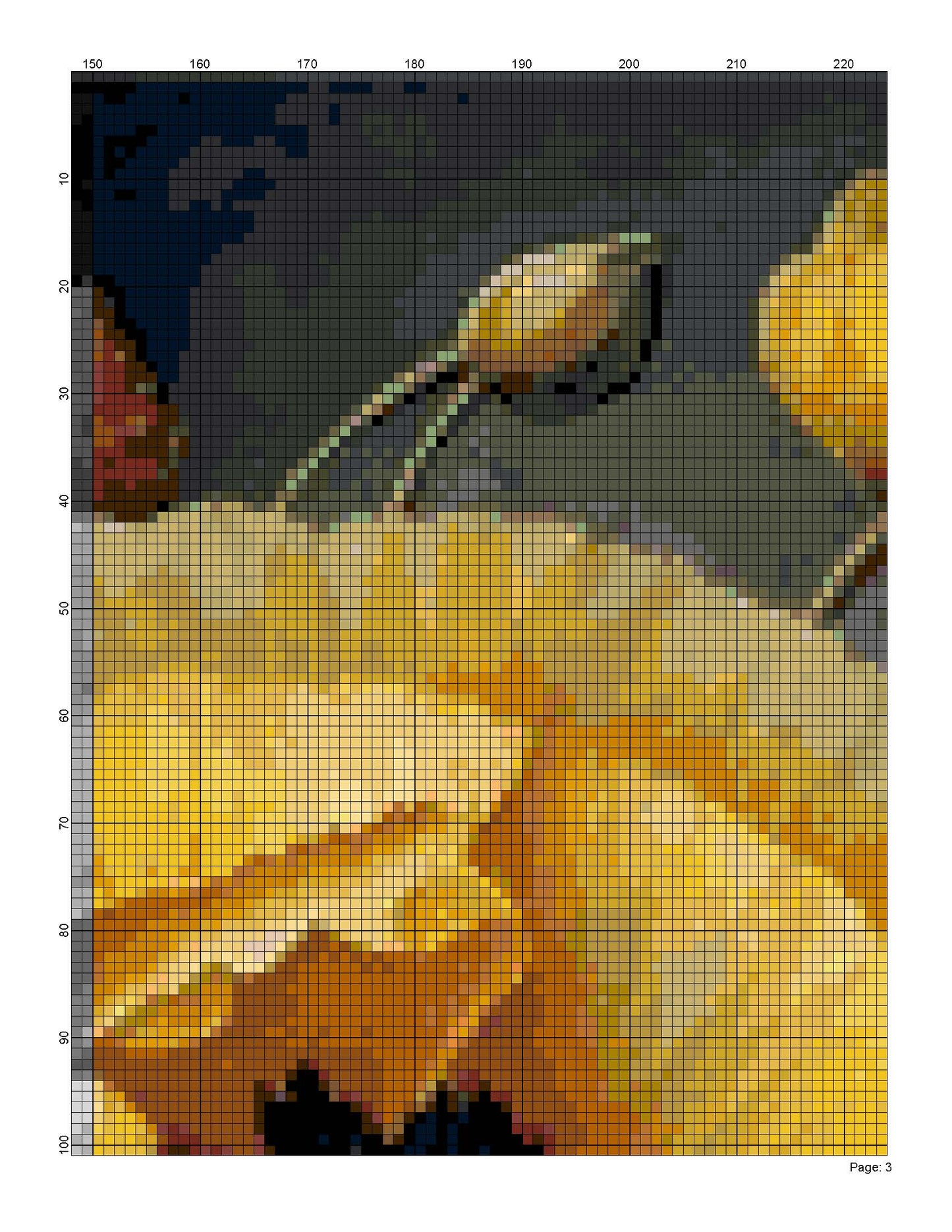 Counted Cross Stitch patterns/ Poppy Floral/ Flowers 155