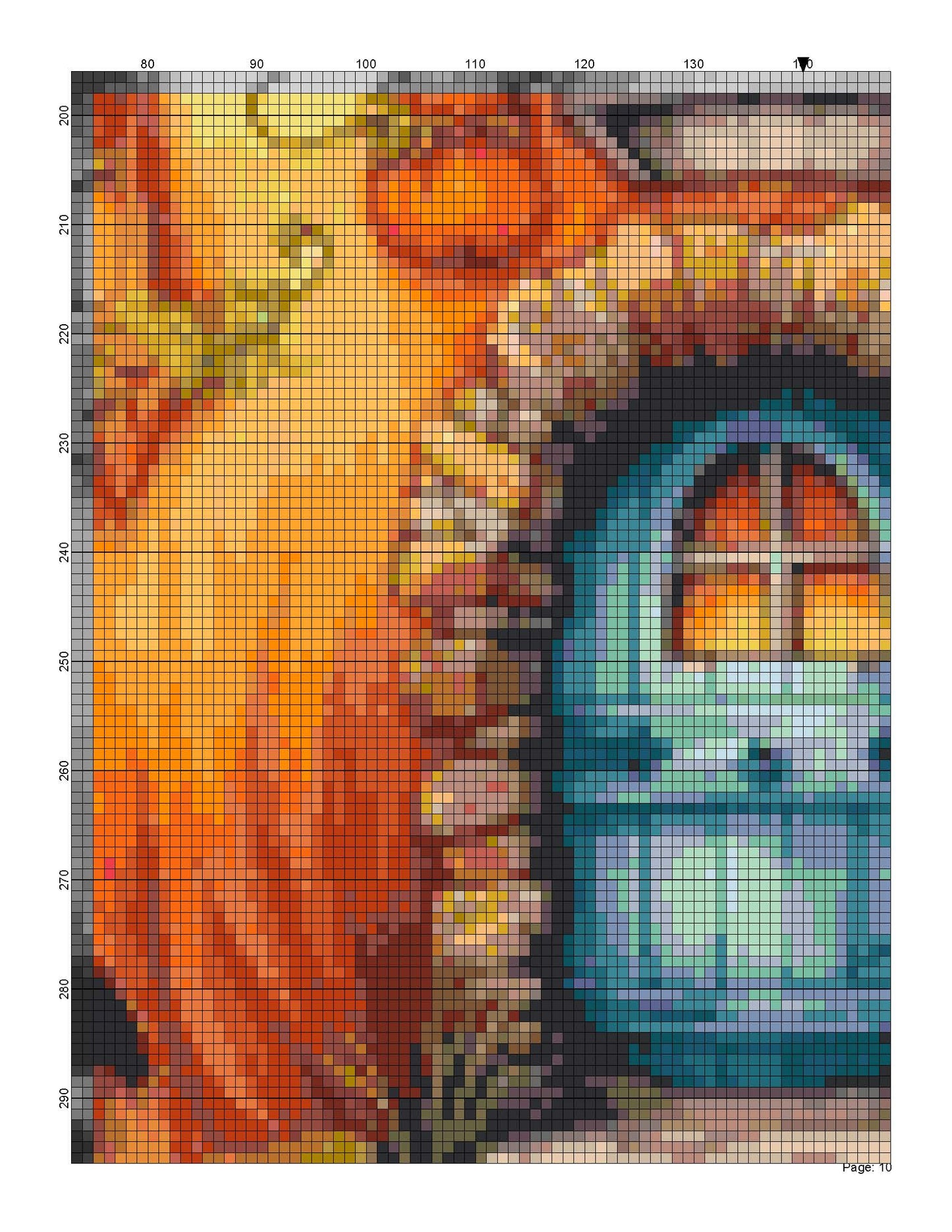 Counted Cross Stitch patterns/ Pumpkin Home/ Halloween 55