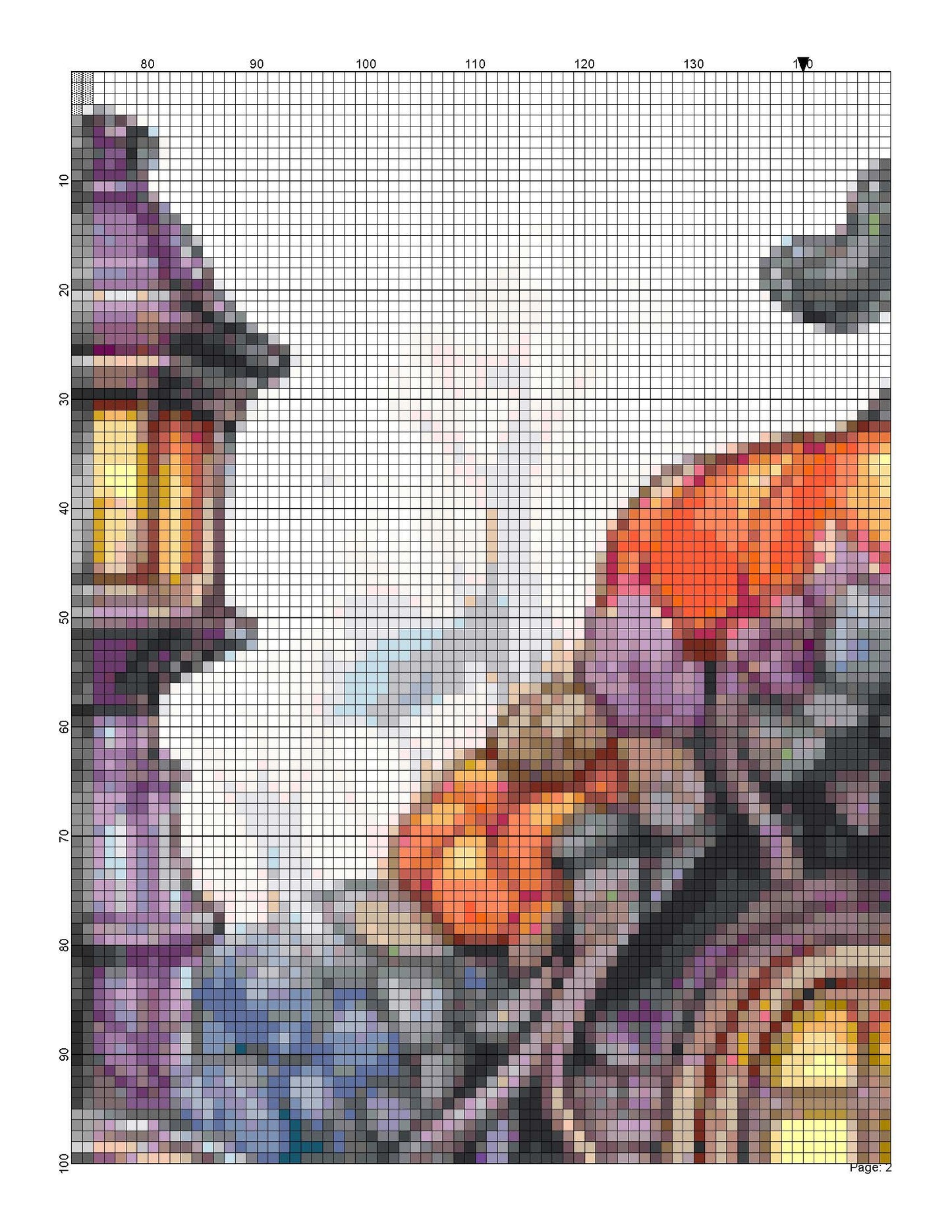 Counted Cross Stitch patterns/ Mouse Home and Pumpkin/ Halloween 54