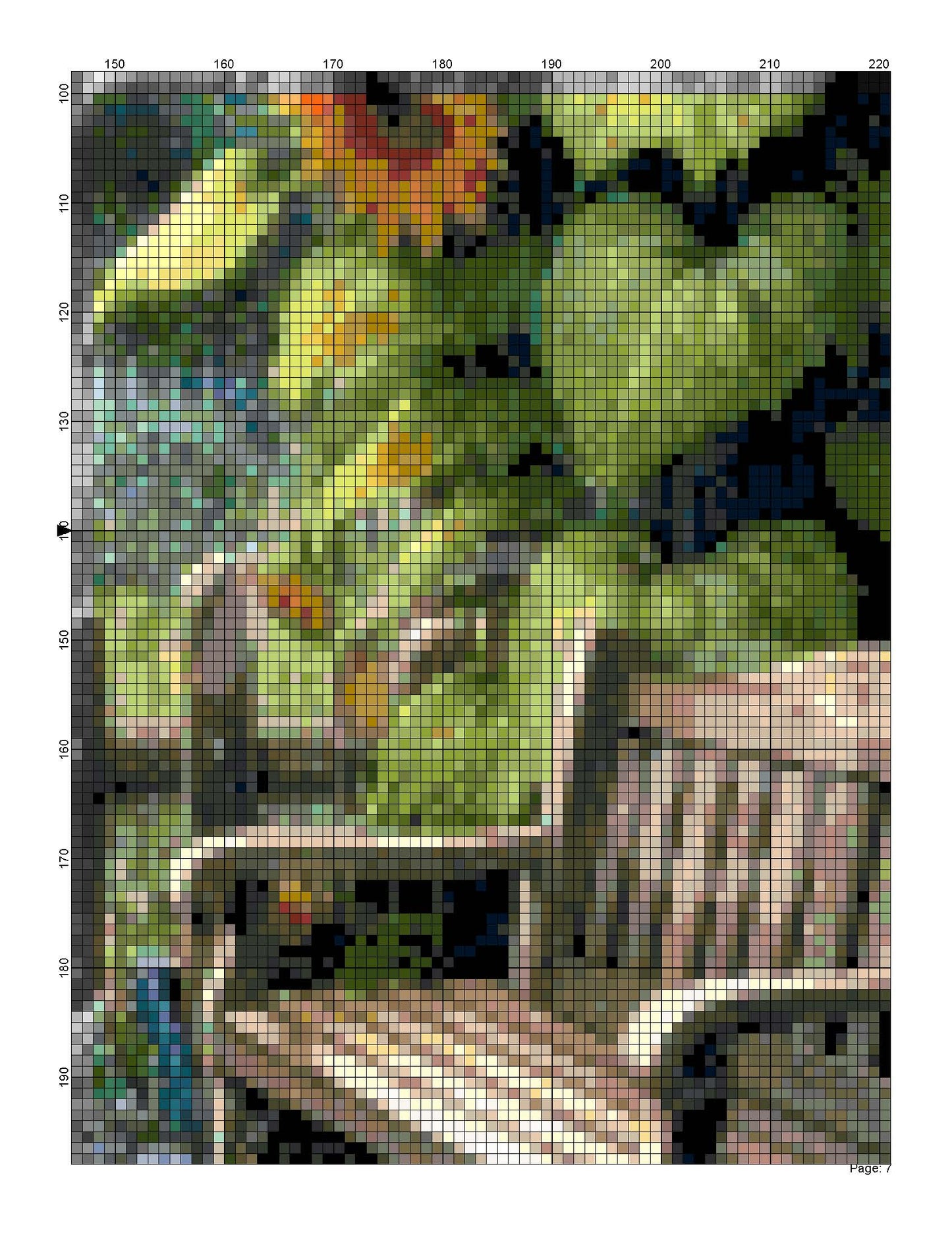 Relaxing with Sunflowers and moon Light/ Cross Stitch Patterns/ Sweet Home 134