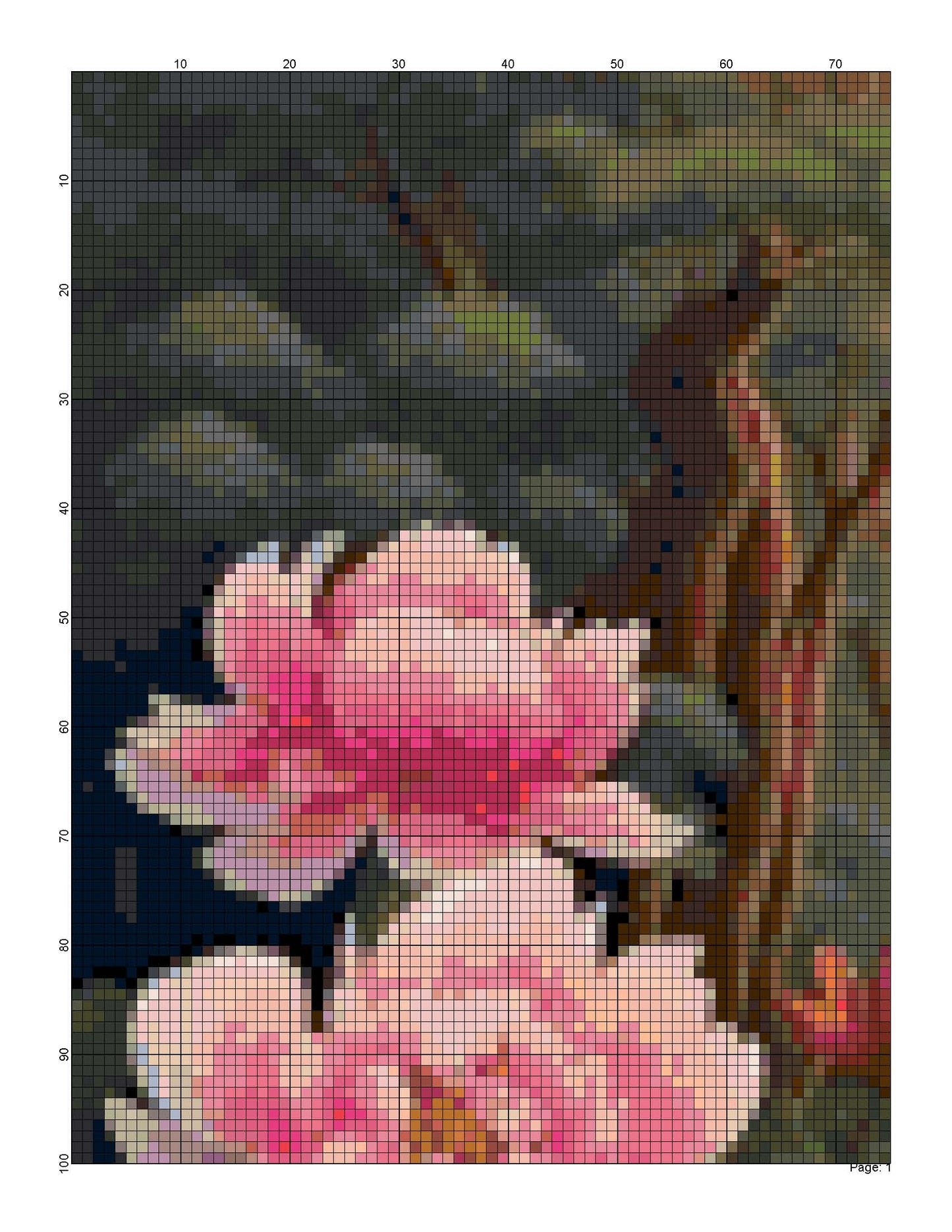 Counted Cross Stitch patterns/ Romantic bridge over bay/ Nature 143