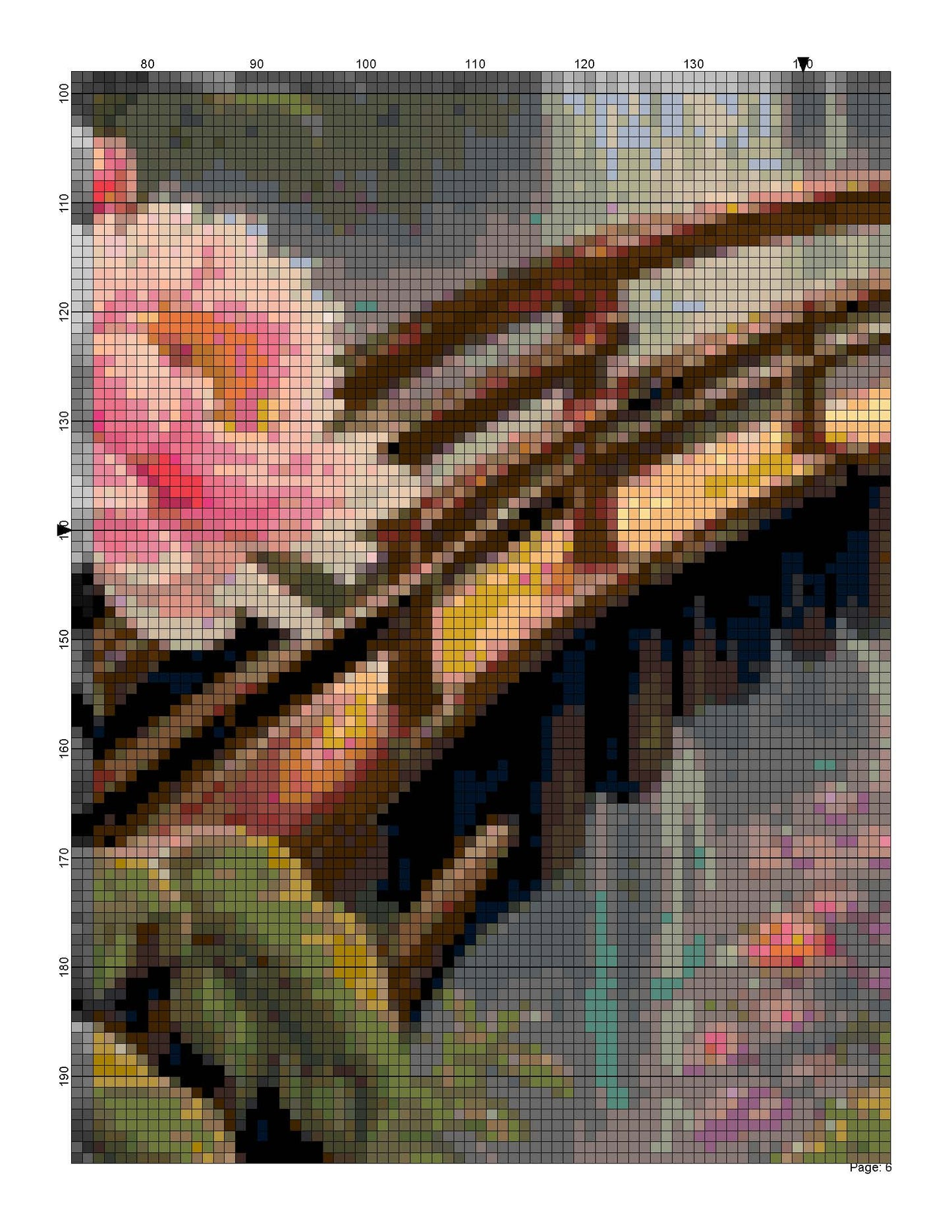 Counted Cross Stitch patterns/ Romantic bridge over bay/ Nature 143