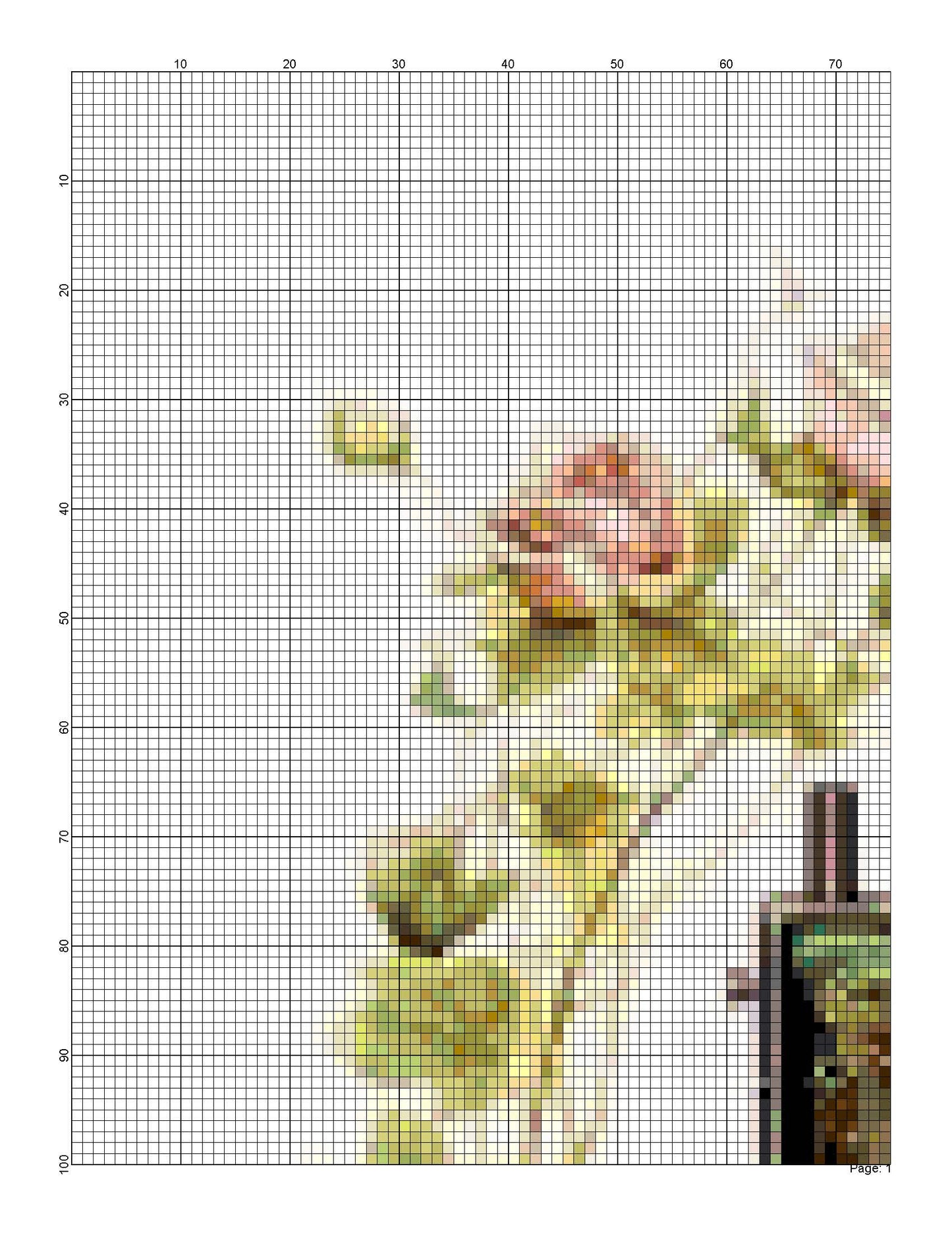 Counted Cross Stitch patterns/ Sewing with Flowers/ Dream Home 119